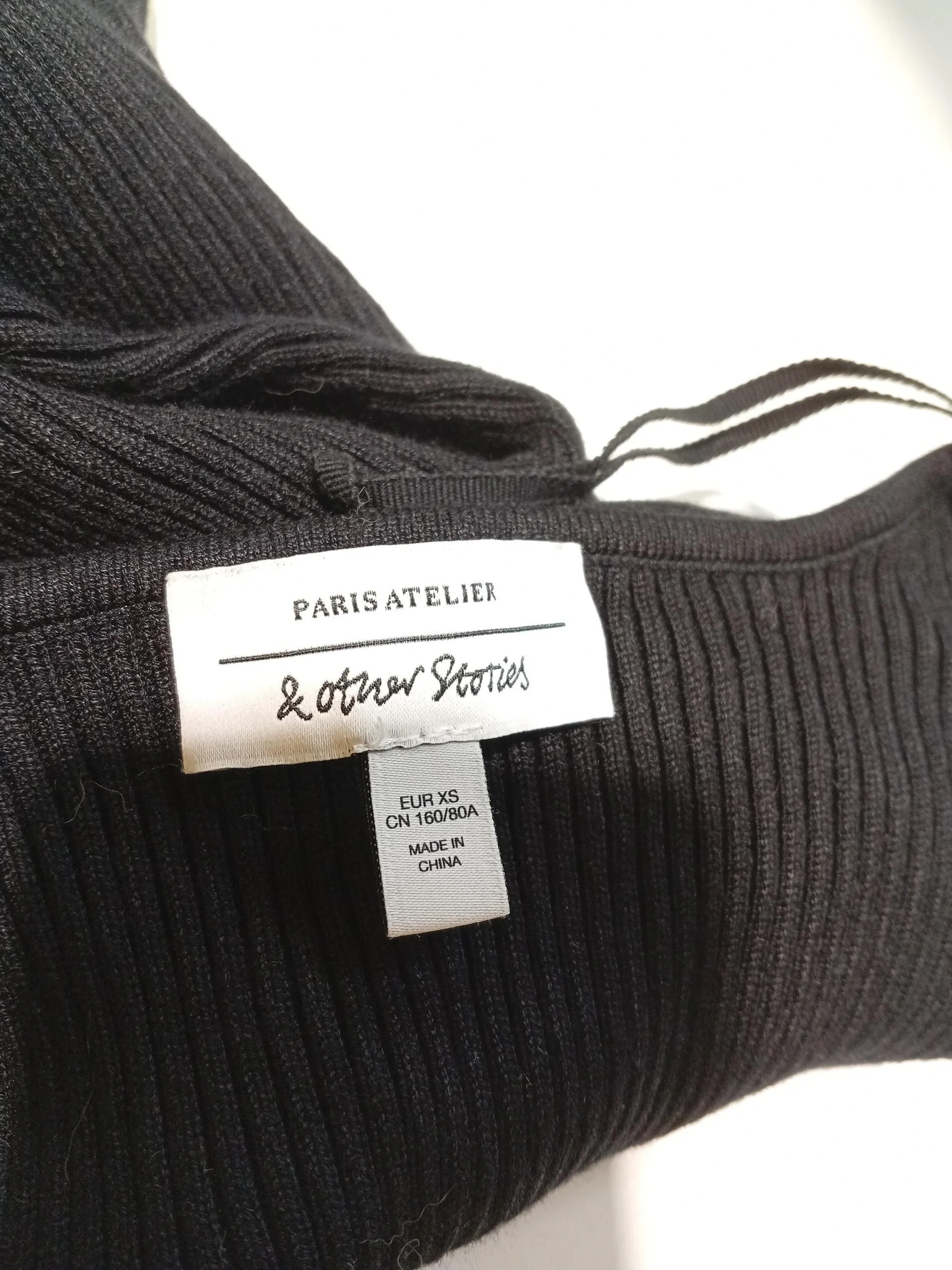 & Other Stories Women's Top XS Black Polyamide with Viscose Basic - Image 5