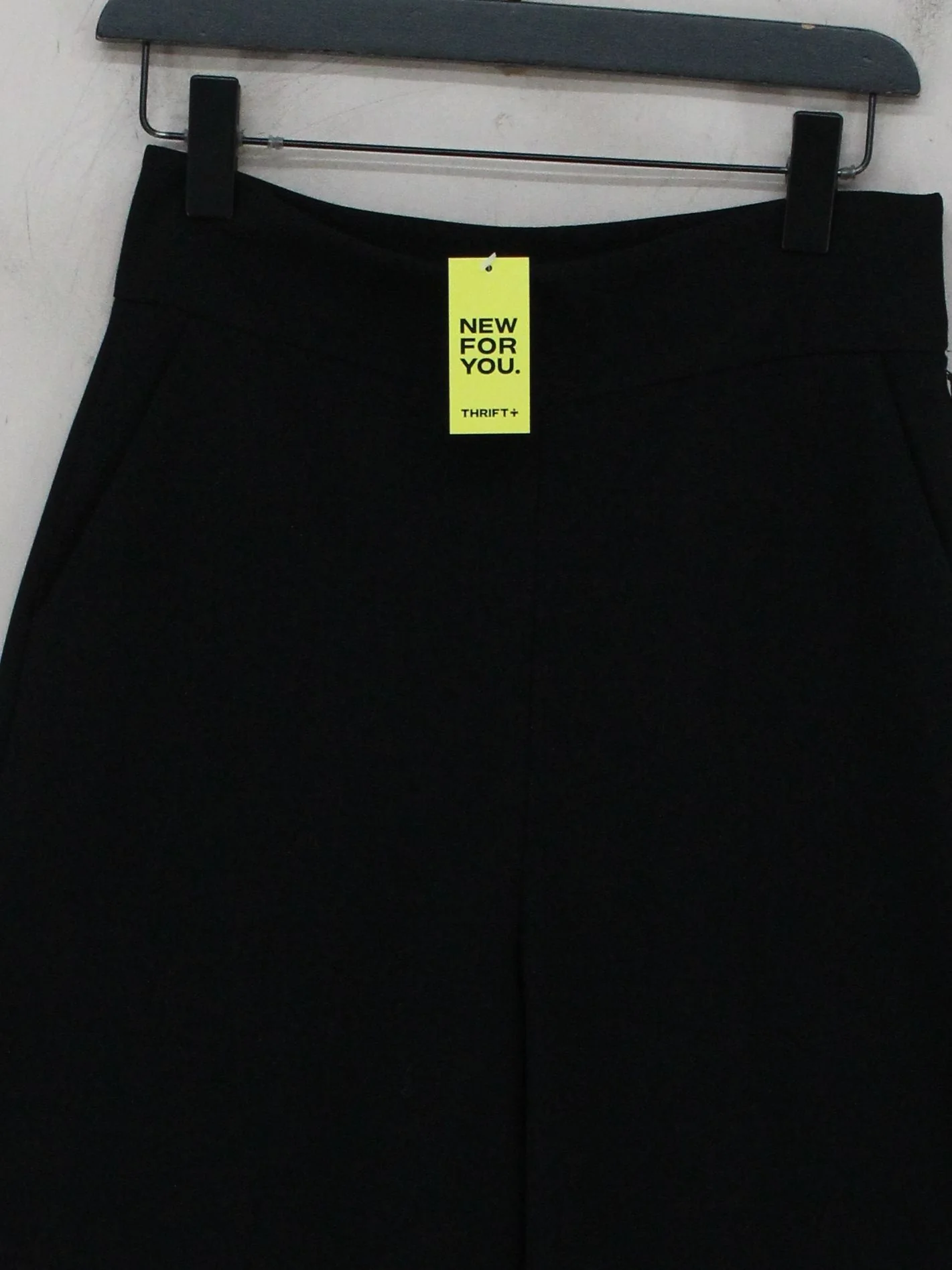 & Other Stories Women's Trousers UK 10 Black 100% Polyester Wide-Leg Cropped - Image 3