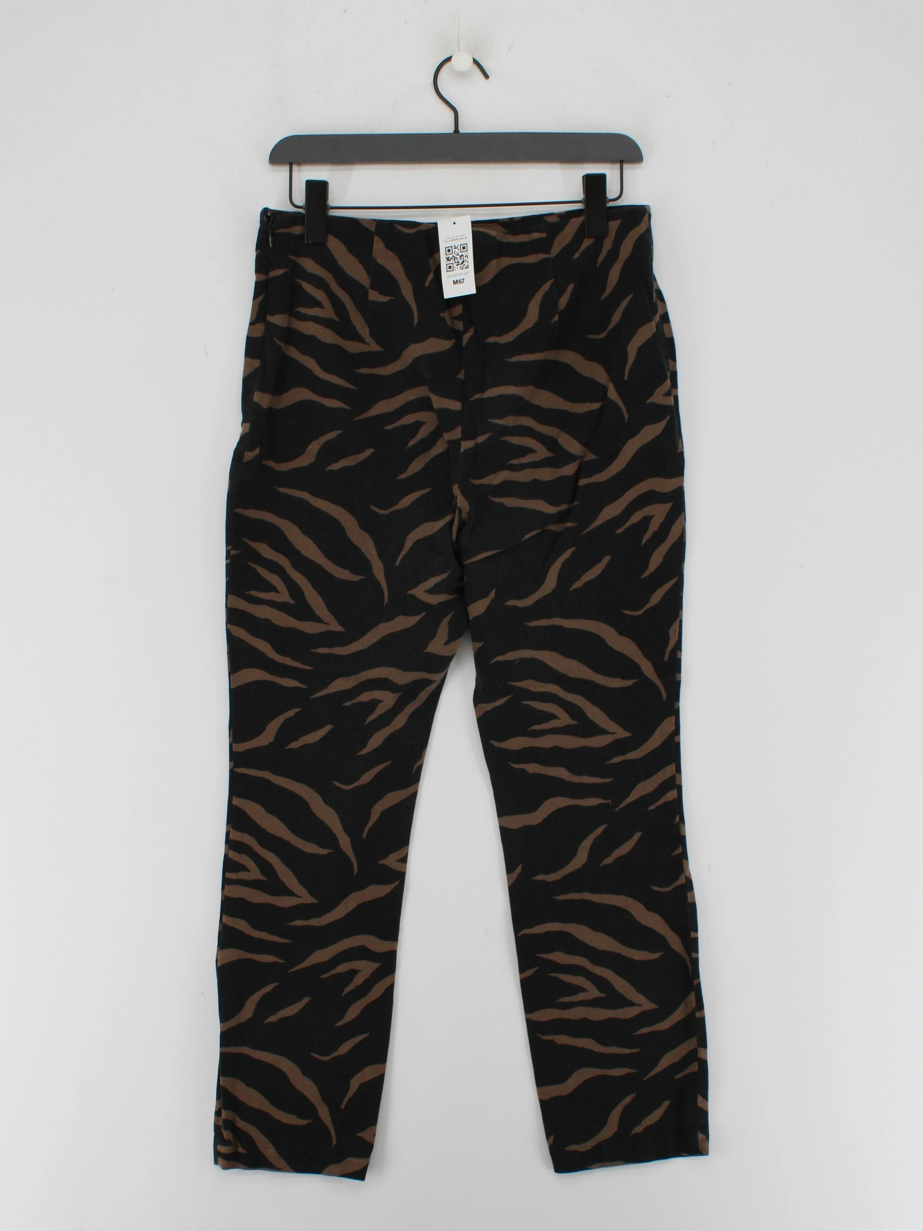 & Other Stories Women's Trousers UK 14 Black Cotton - Image 2
