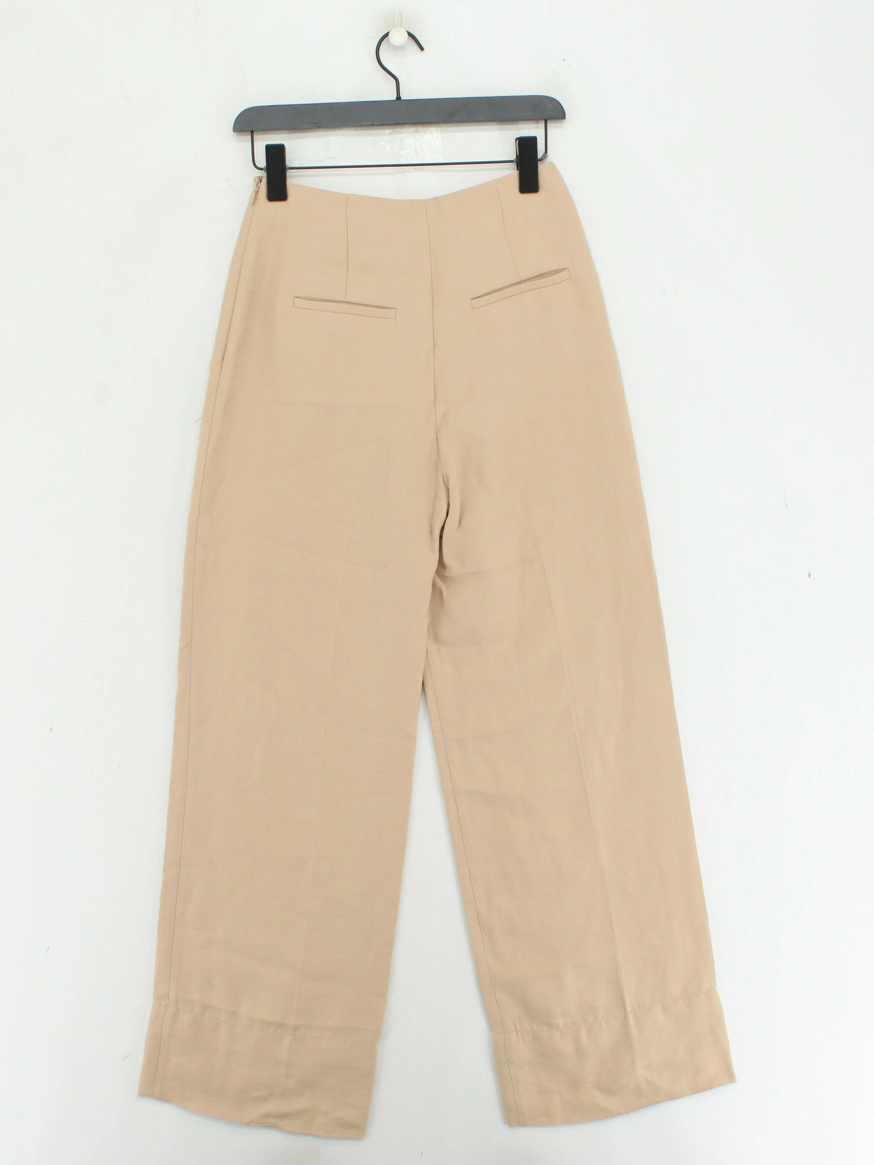 & Other Stories Women's Trousers UK 8 Tan Lyocell Modal with Polyester Chino - Image 2