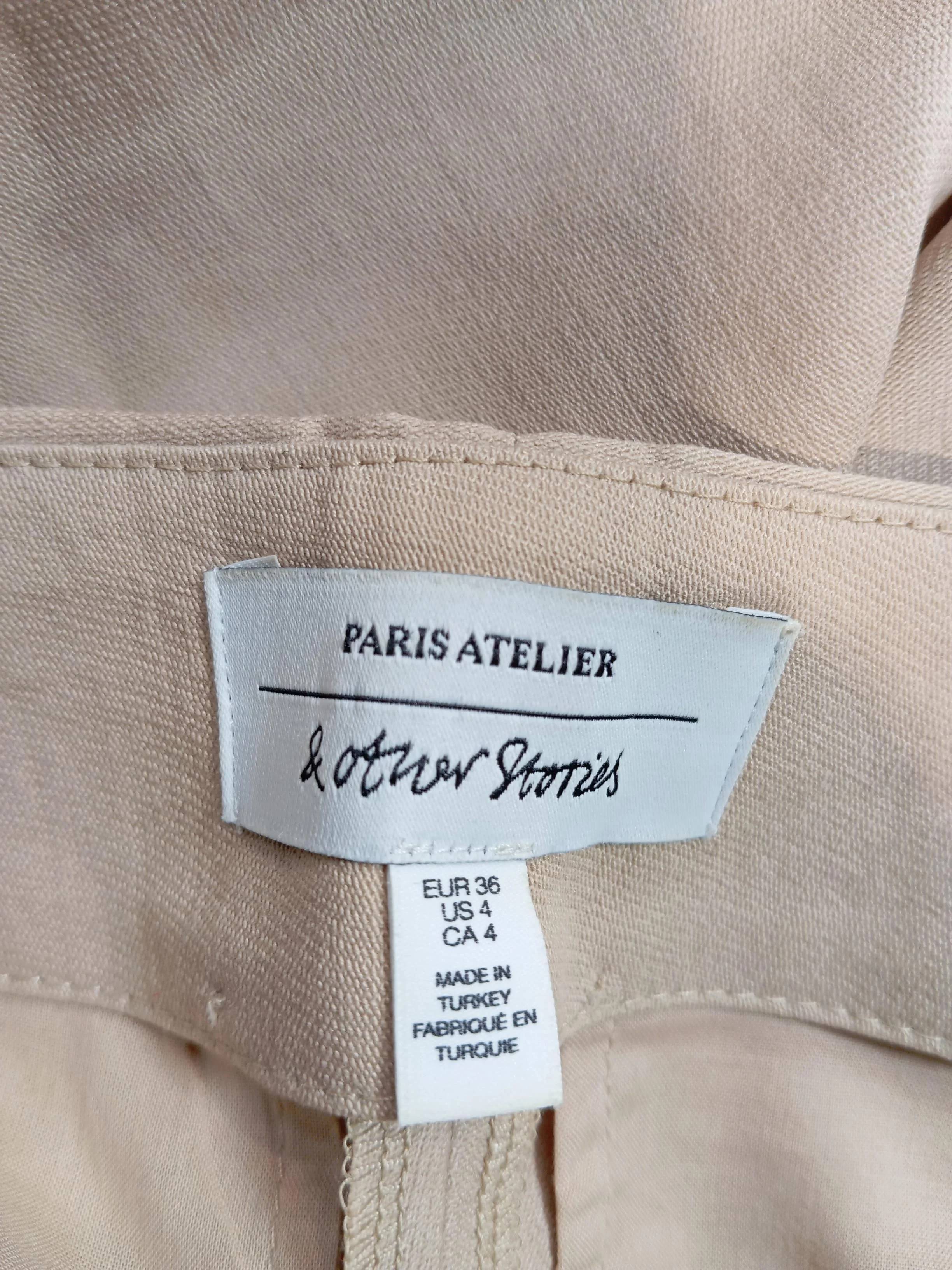 & Other Stories Women's Trousers UK 8 Tan Lyocell Modal with Polyester Chino - Image 5