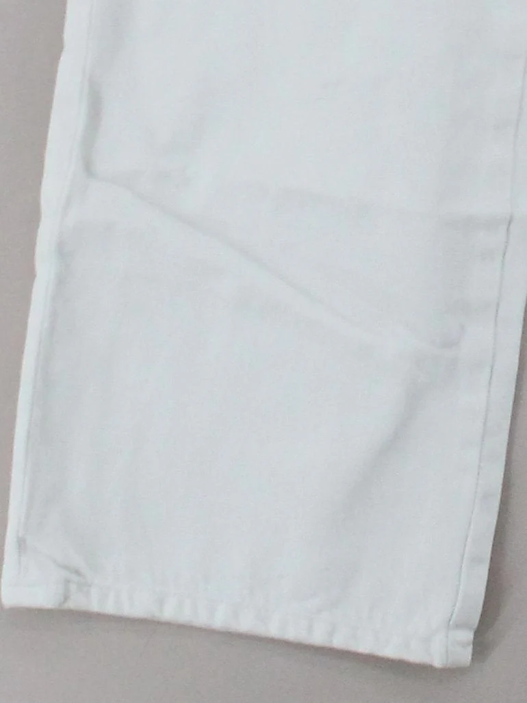 & Other Stories Women's Trousers UK 8 White 100% Cotton Straight Chino - Image 4