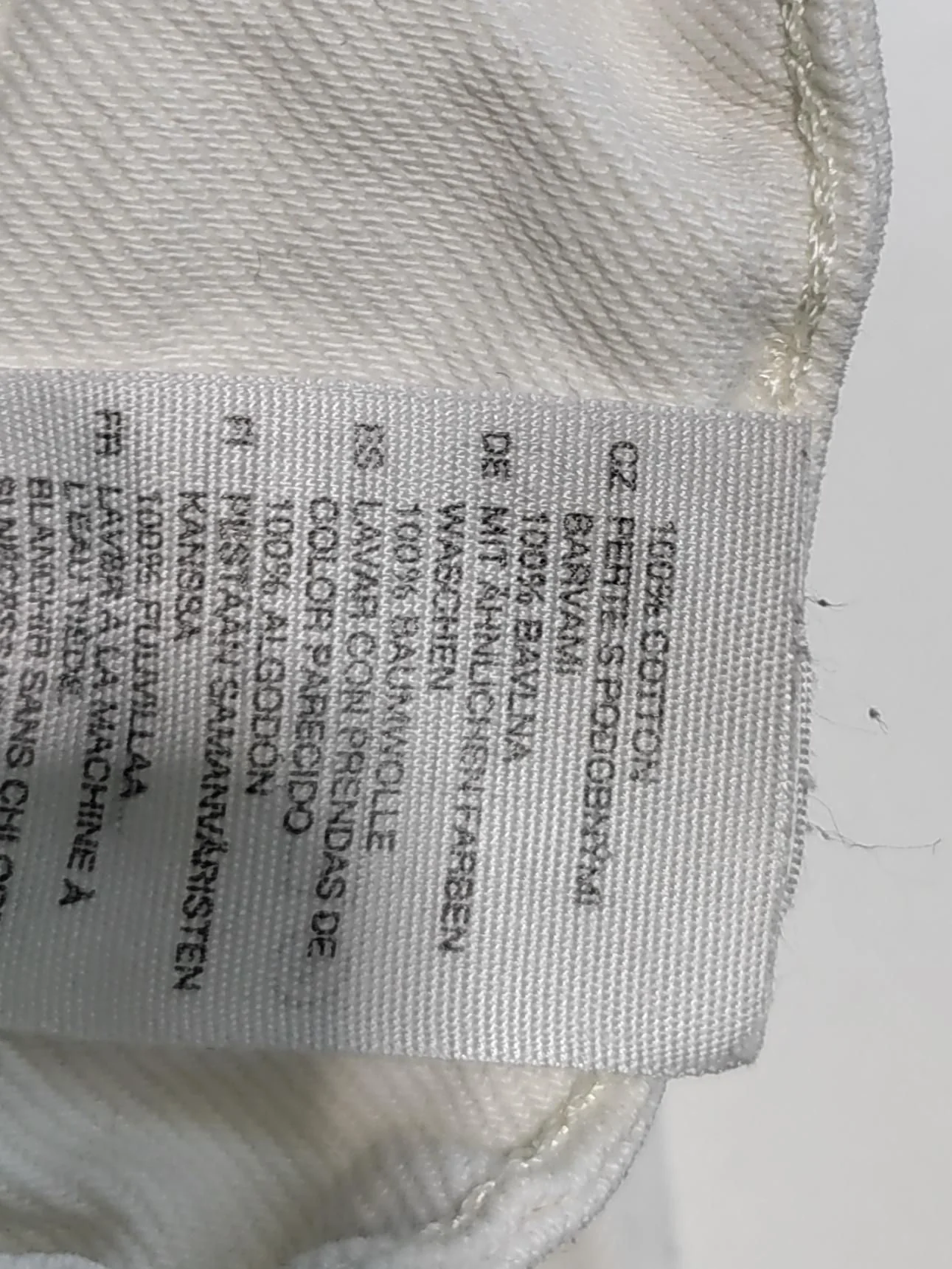 & Other Stories Women's Trousers UK 8 White 100% Cotton Straight Chino - Image 6