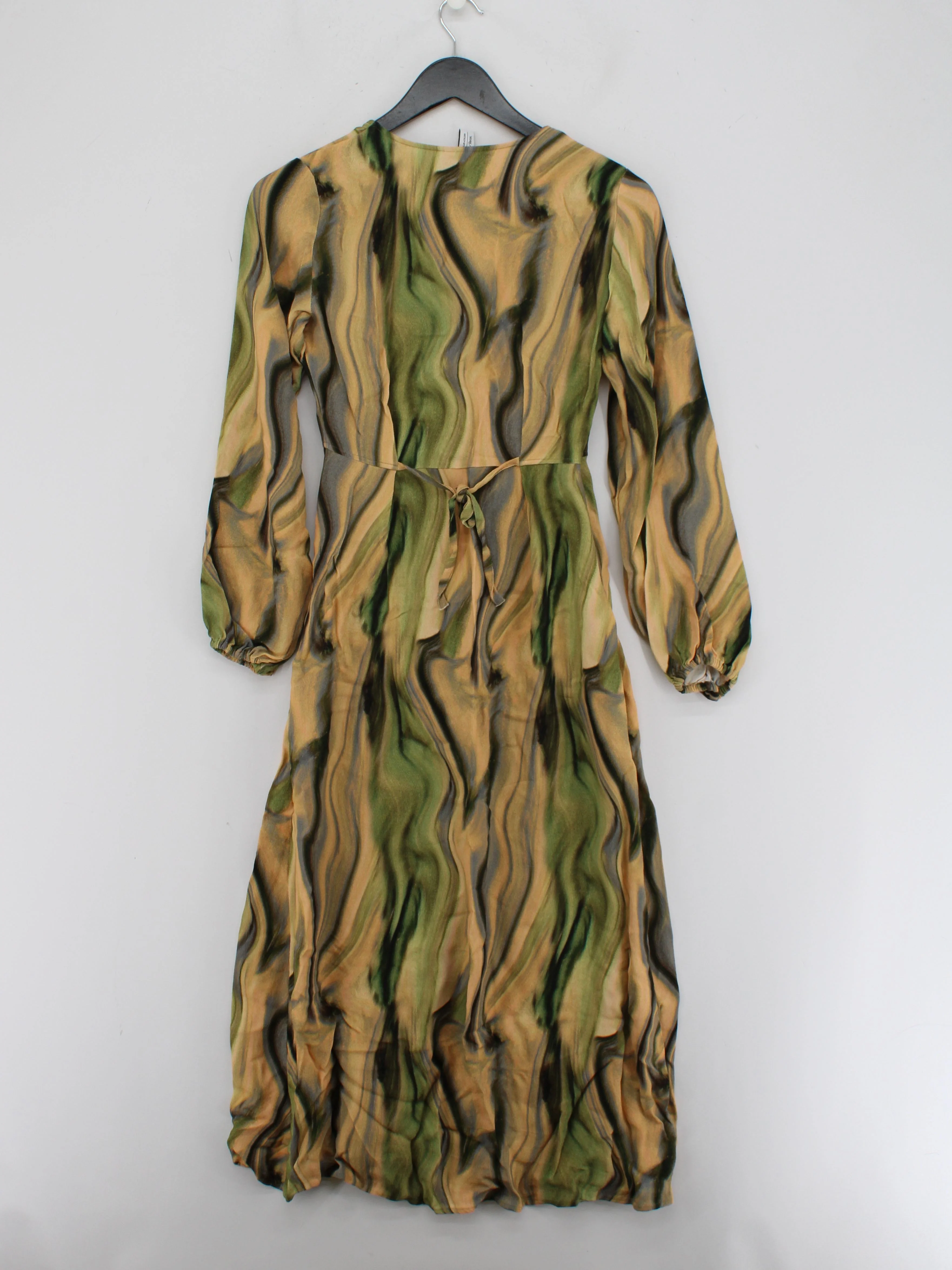 & Other Stories Wrap Midi Dress in Multi - Image 2