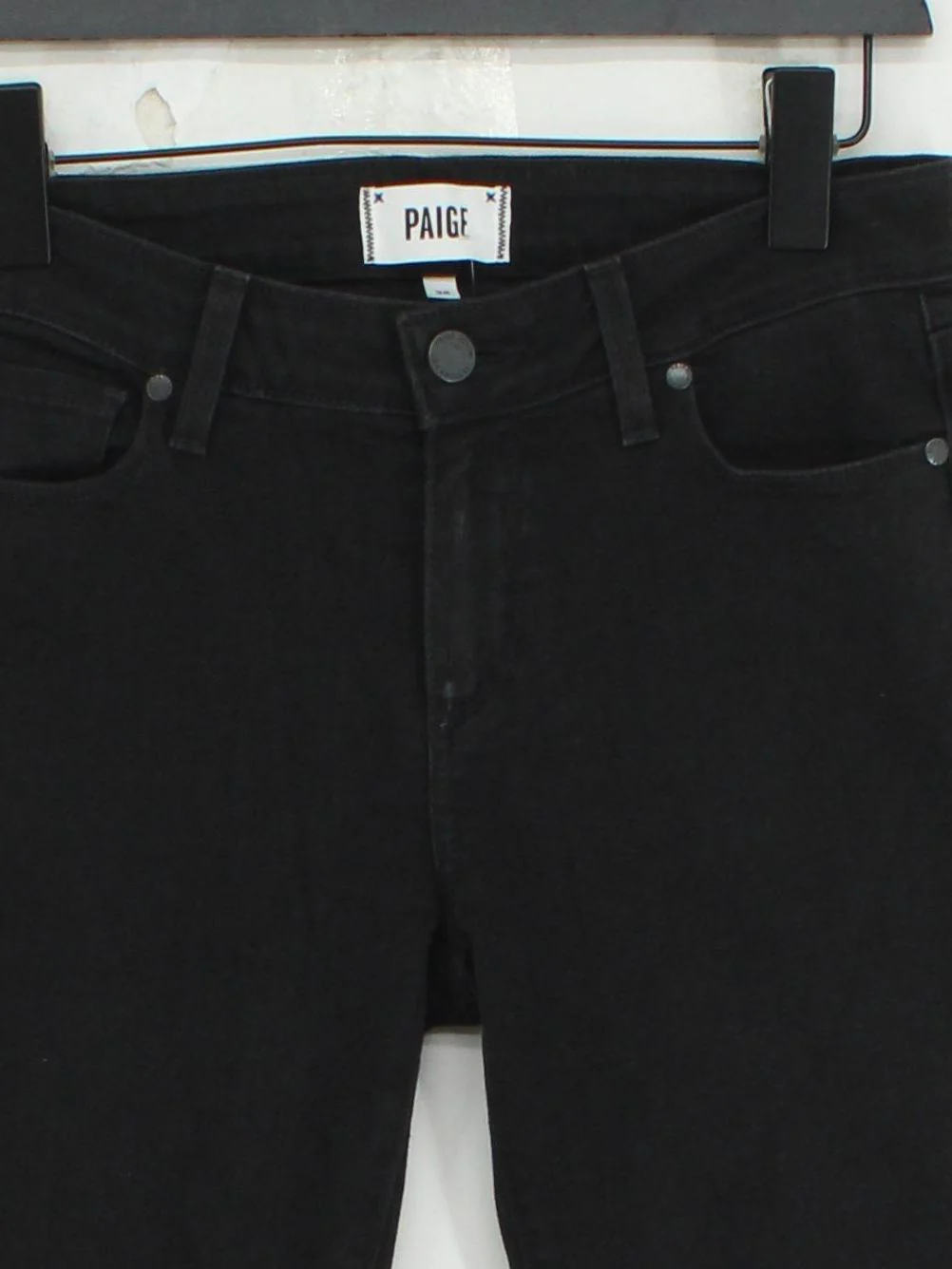 Paige Women's Jeans W 28 in Black Cotton with Elastane Skinny - Image 3