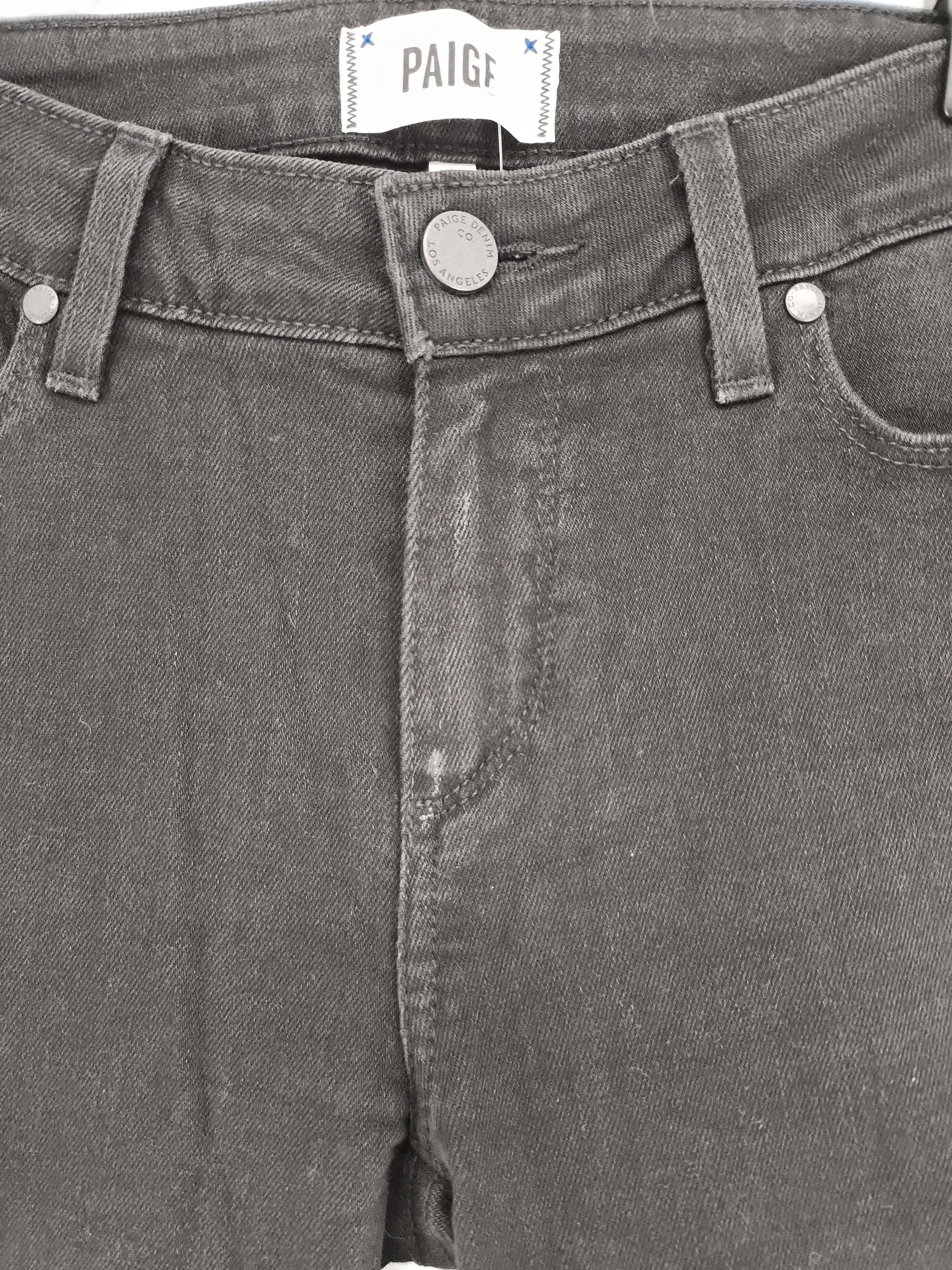 Paige Women's Jeans W 28 in Black Cotton with Elastane Skinny - Image 5