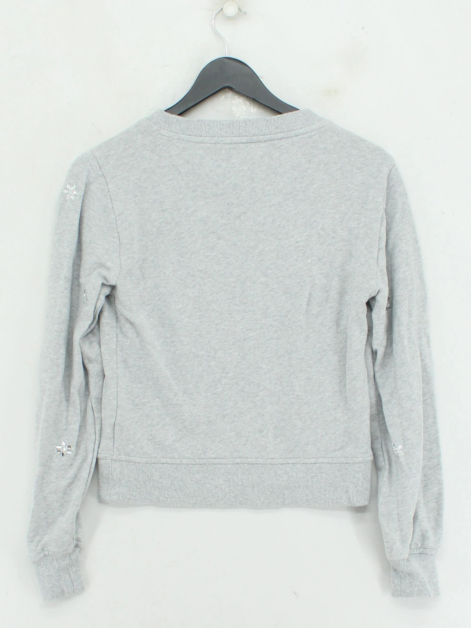 Paige Women's Jumper S Grey Cotton with Spandex Crew Neck Pullover - Image 2
