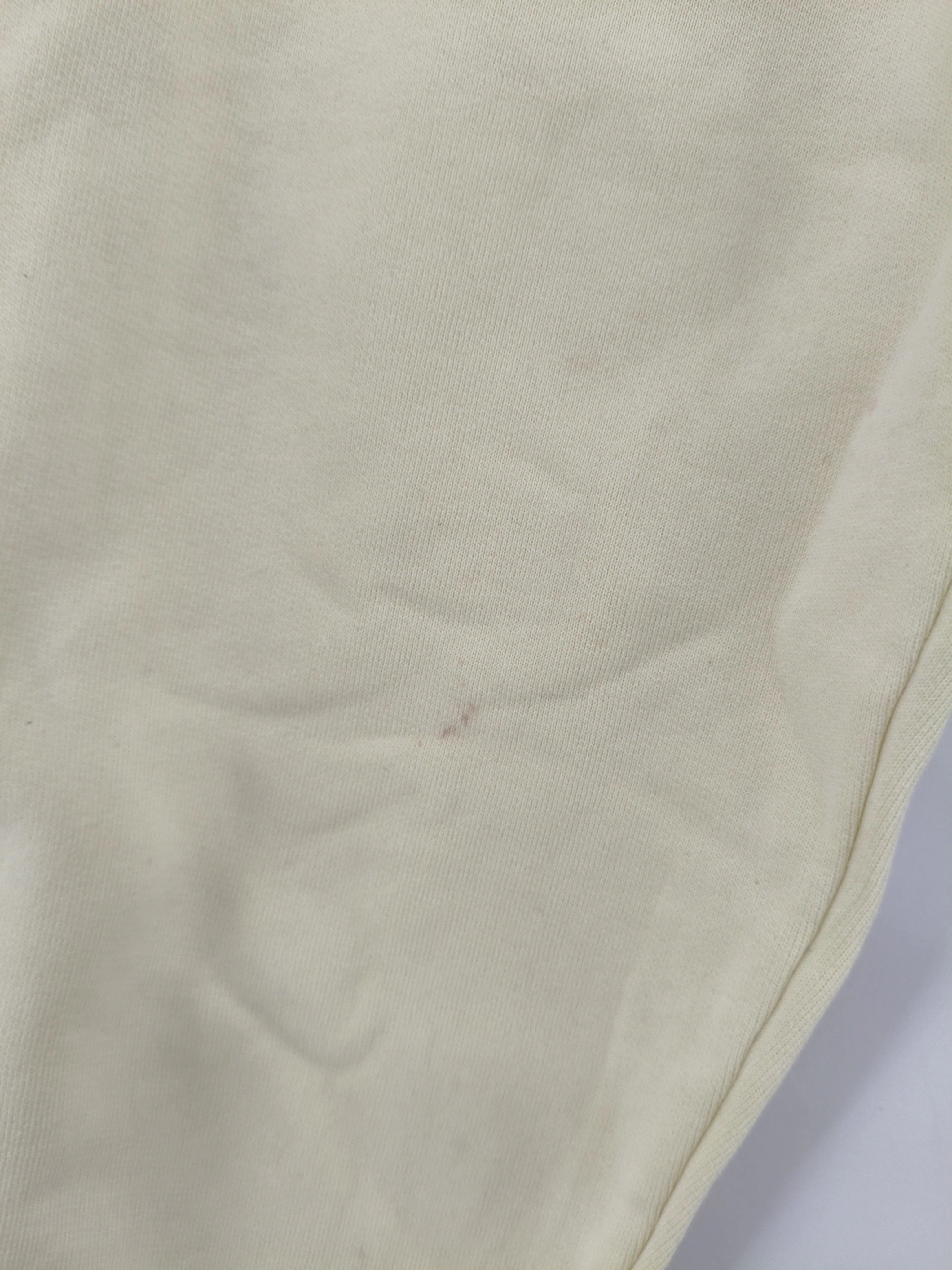 Pangaia Women's Sports Bottoms S Cream 100% Cotton Tapered Sweatpants - Image 5