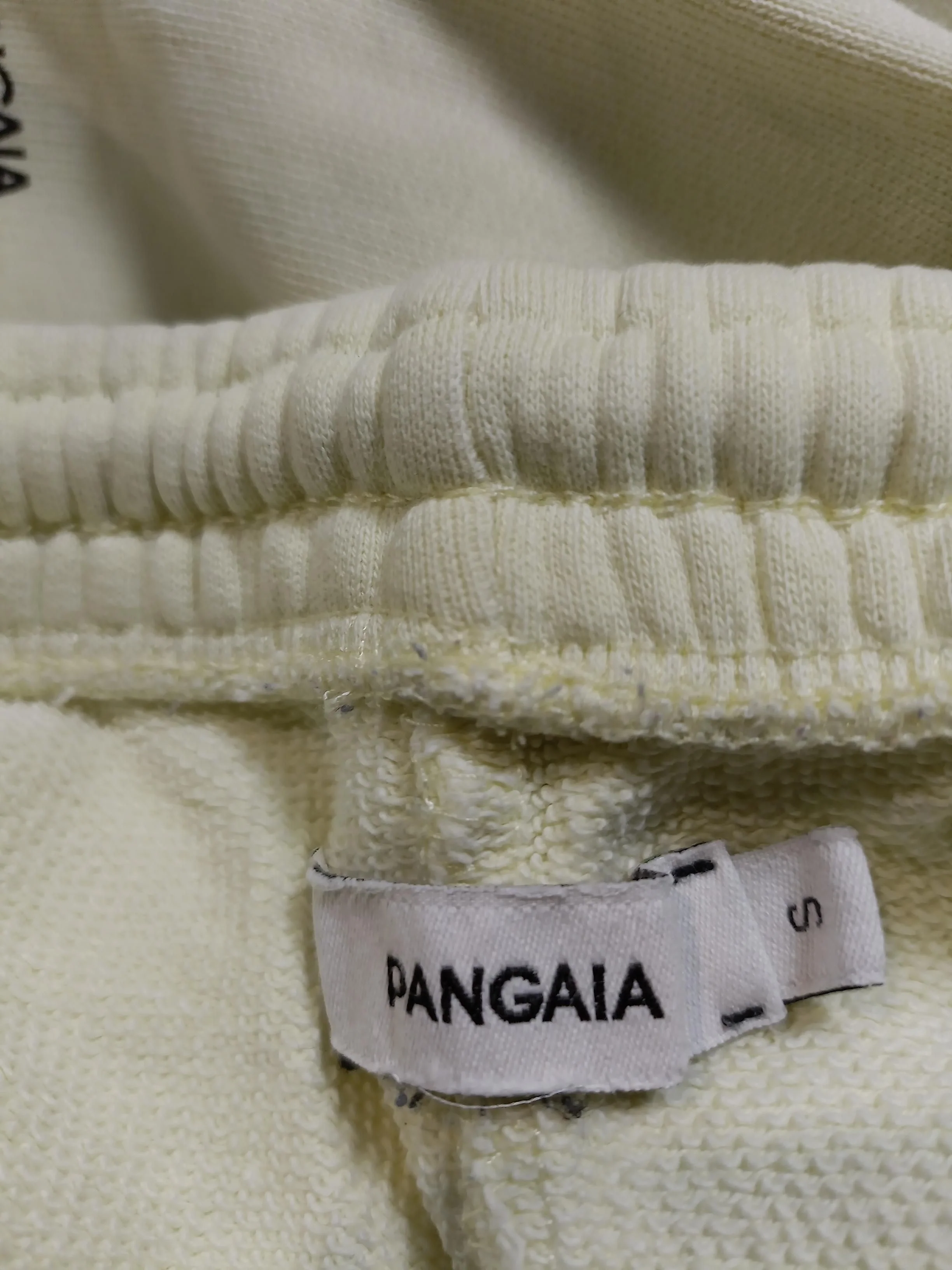 Pangaia Women's Sports Bottoms S Cream 100% Cotton Tapered Sweatpants - Image 6