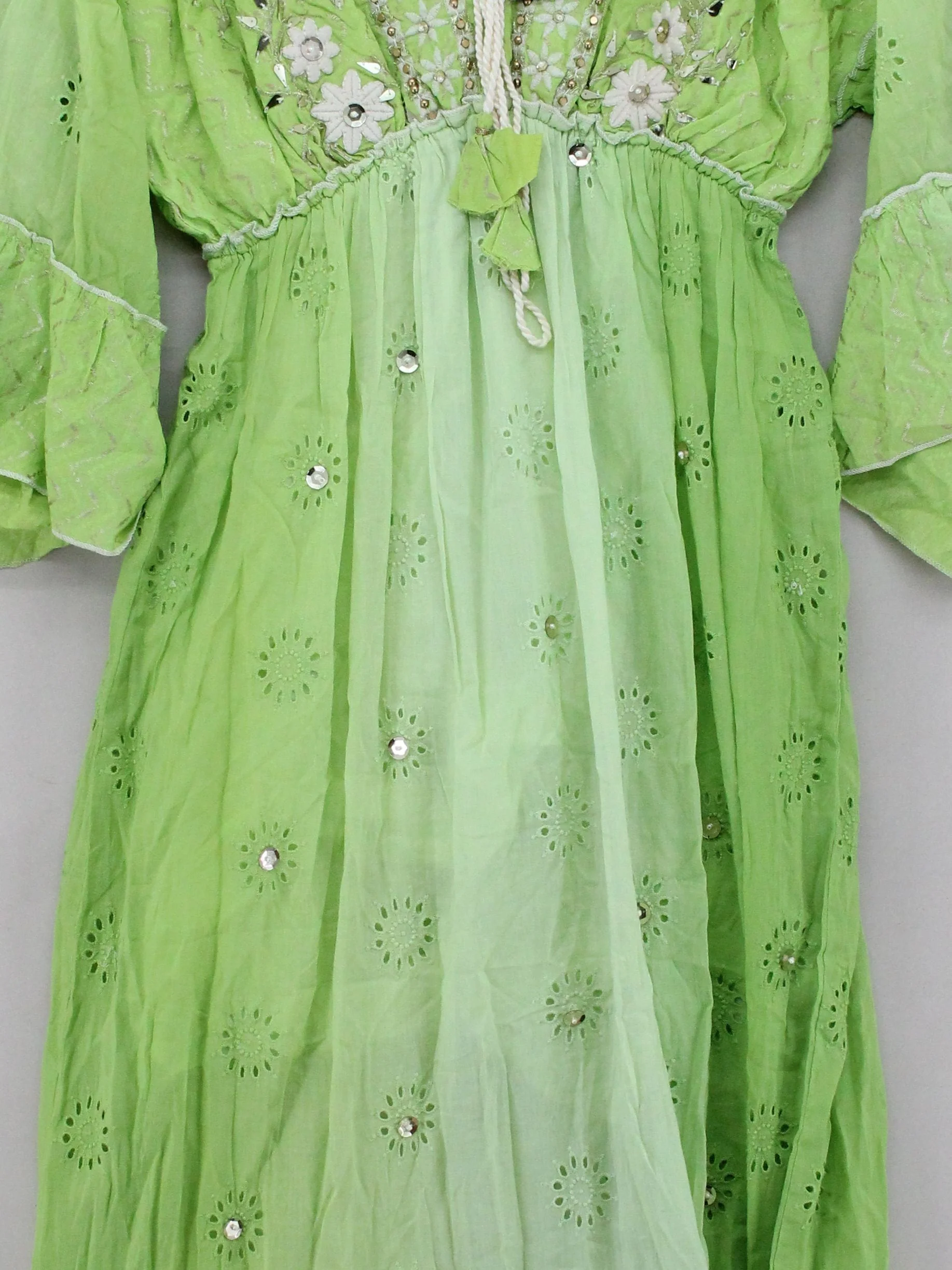 Papa Pia Maxi Dress UK10 in Green - Image 3