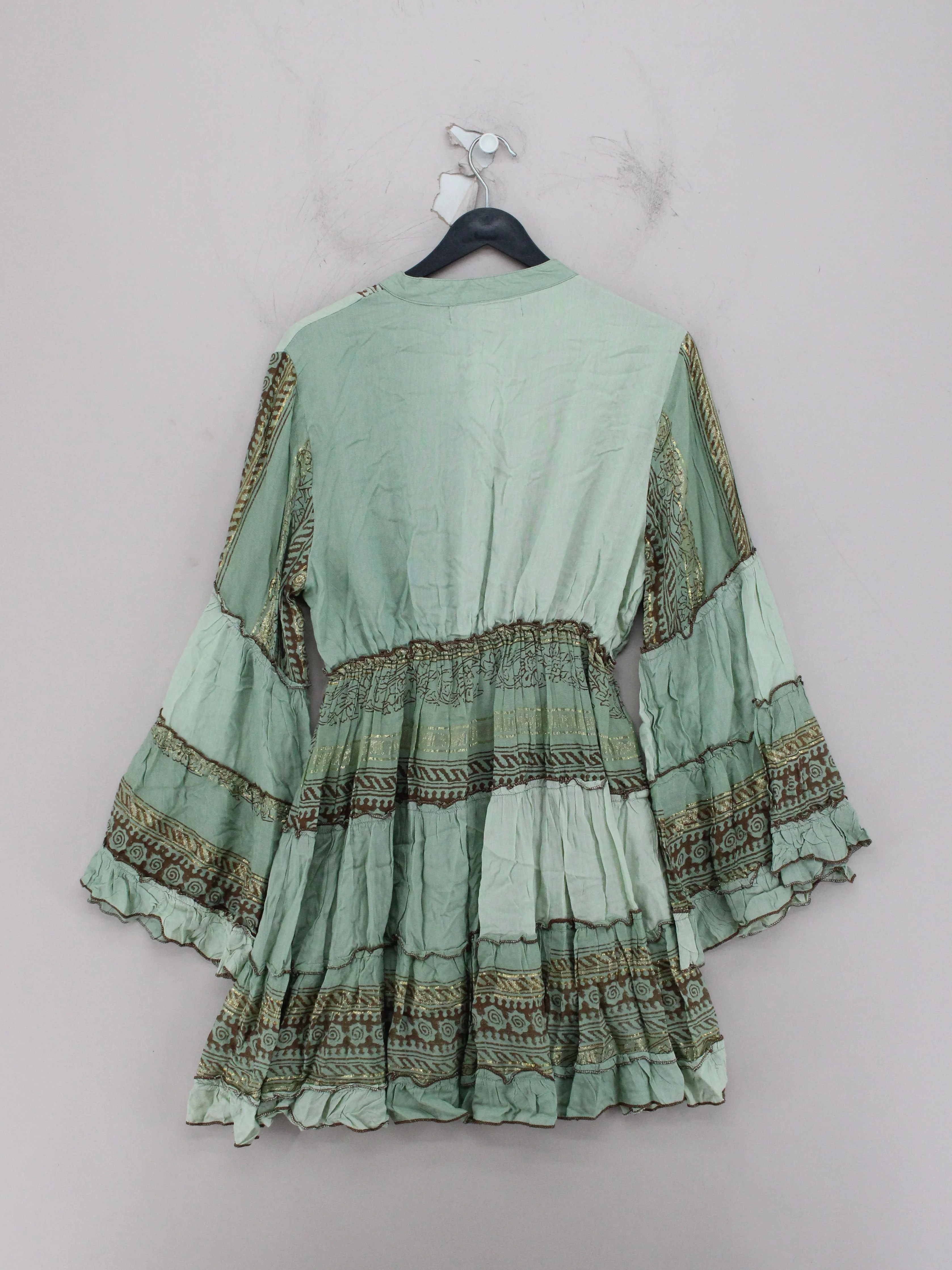 Papa Pia Mini Dress L in Green - Image 2