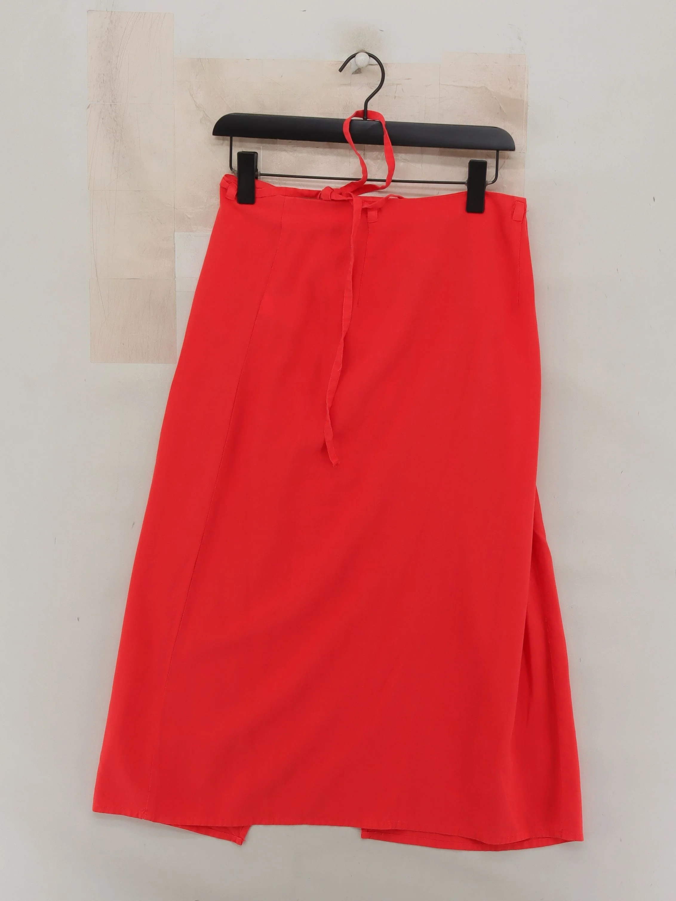 Parfois Women's Midi Skirt M Red 100% Lyocell Modal Midi Wrap - Image 2