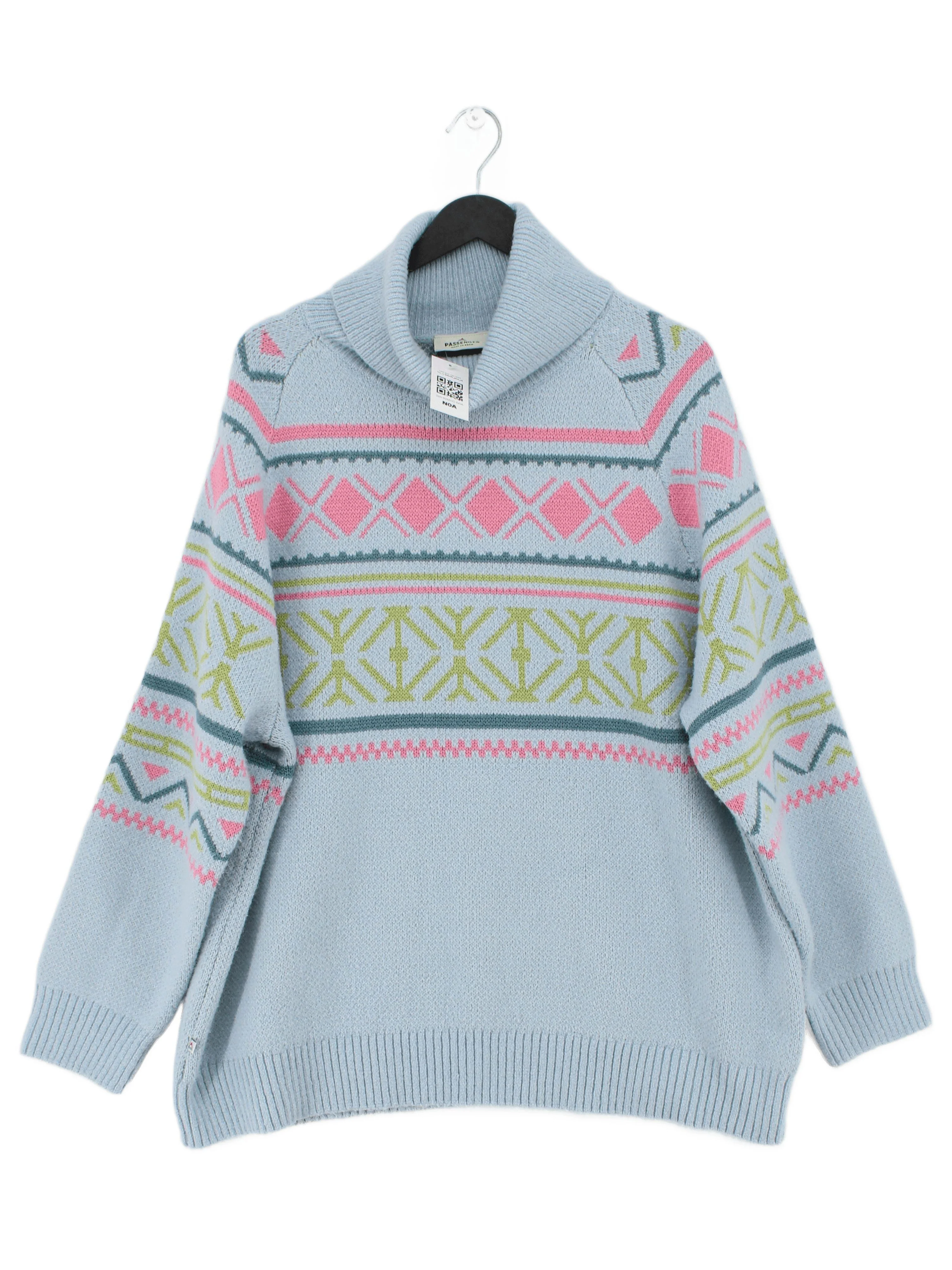 Passenger Women's Jumper L Multi Polyester with Acrylic, Wool Pullover