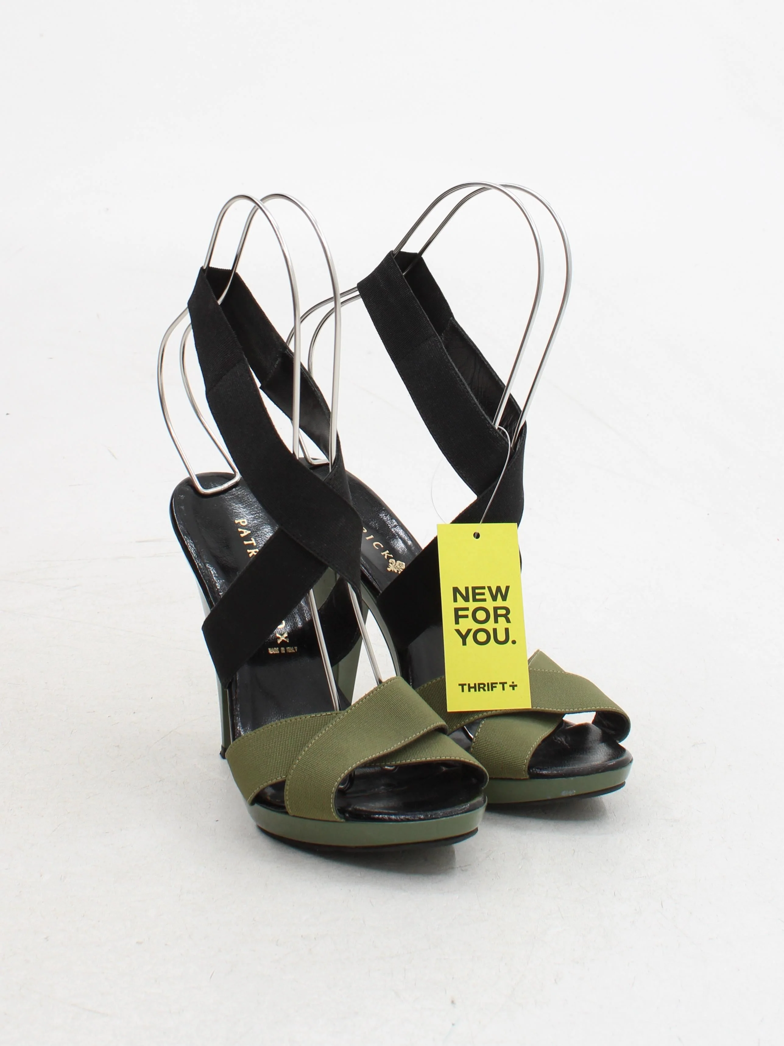 Patrick Cox Women's Sandals UK 3 Green 100% Leather Strappy - Image 4