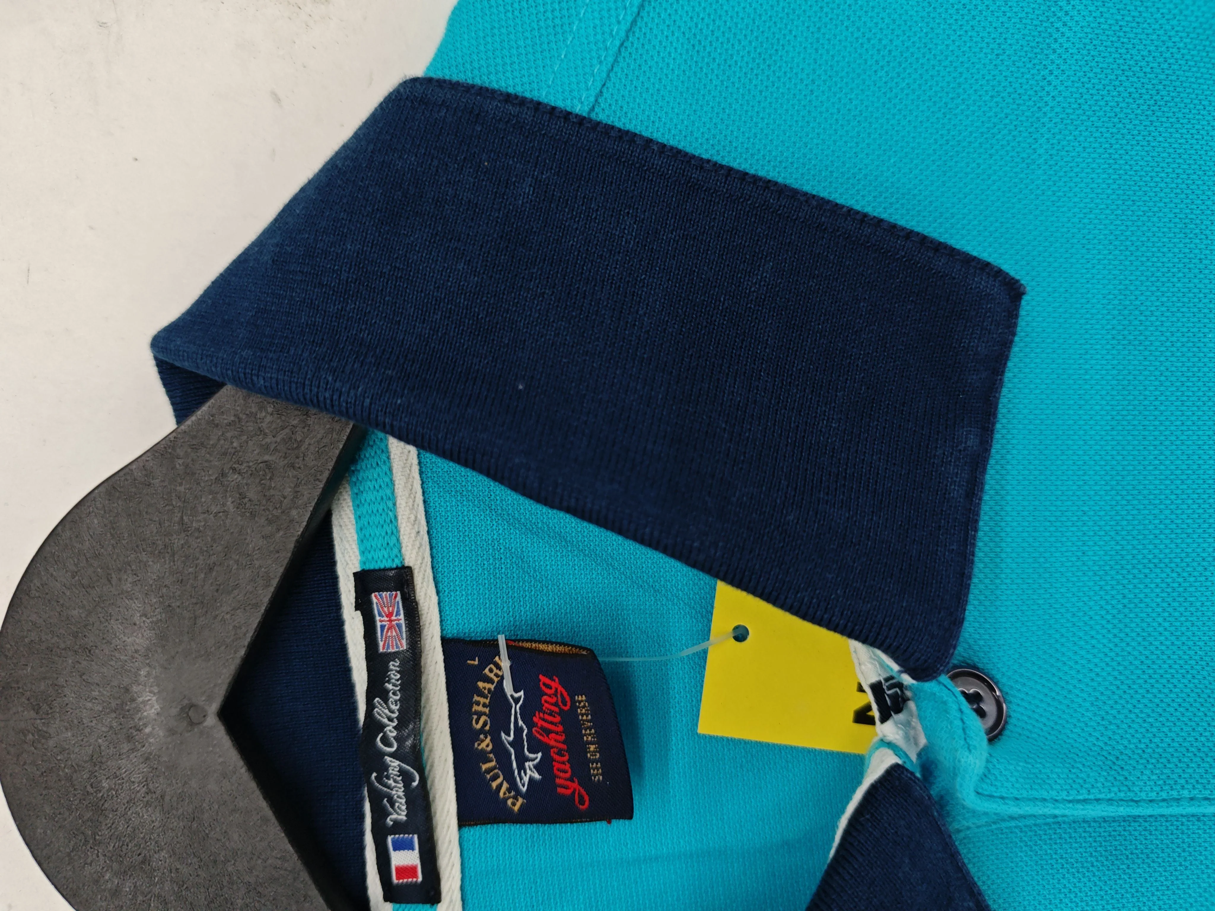 Paul & Shark Men's Polo L Blue 100% Cotton Basic - Image 5