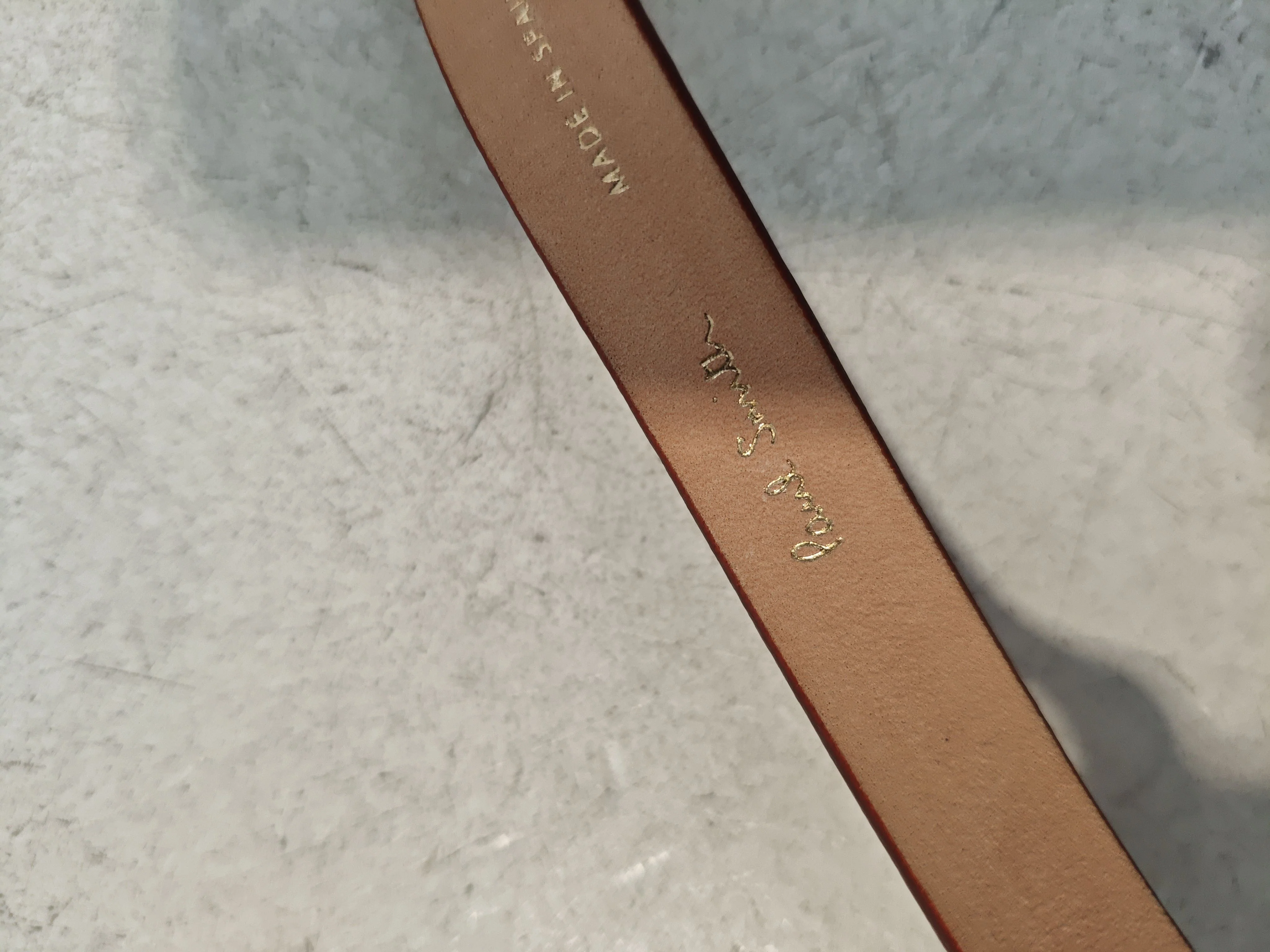 Paul Smith Men's Belt W 33 in Pink 100% Leather Dress Belt New with tags - Image 7