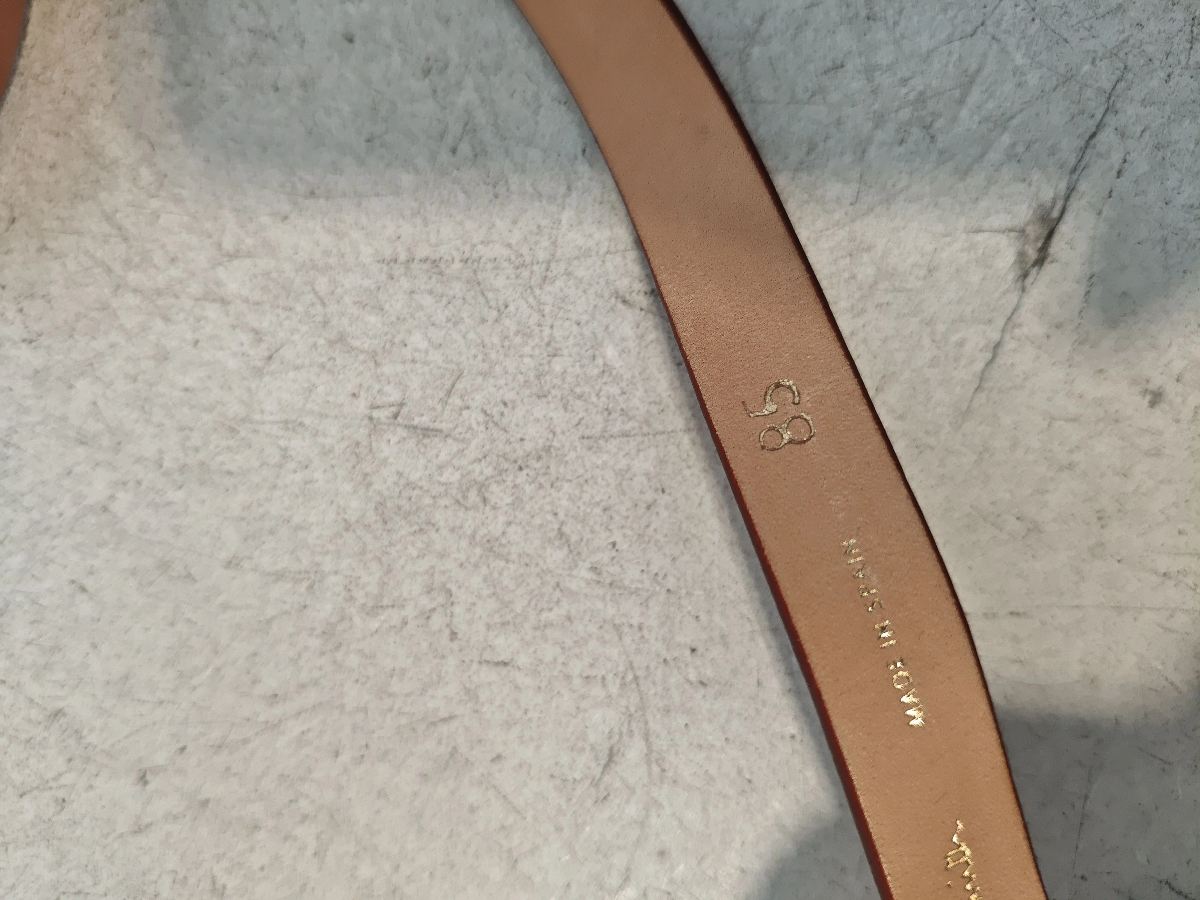 Paul Smith Men's Belt W 33 in Pink 100% Leather Dress Belt New with tags - Image 8