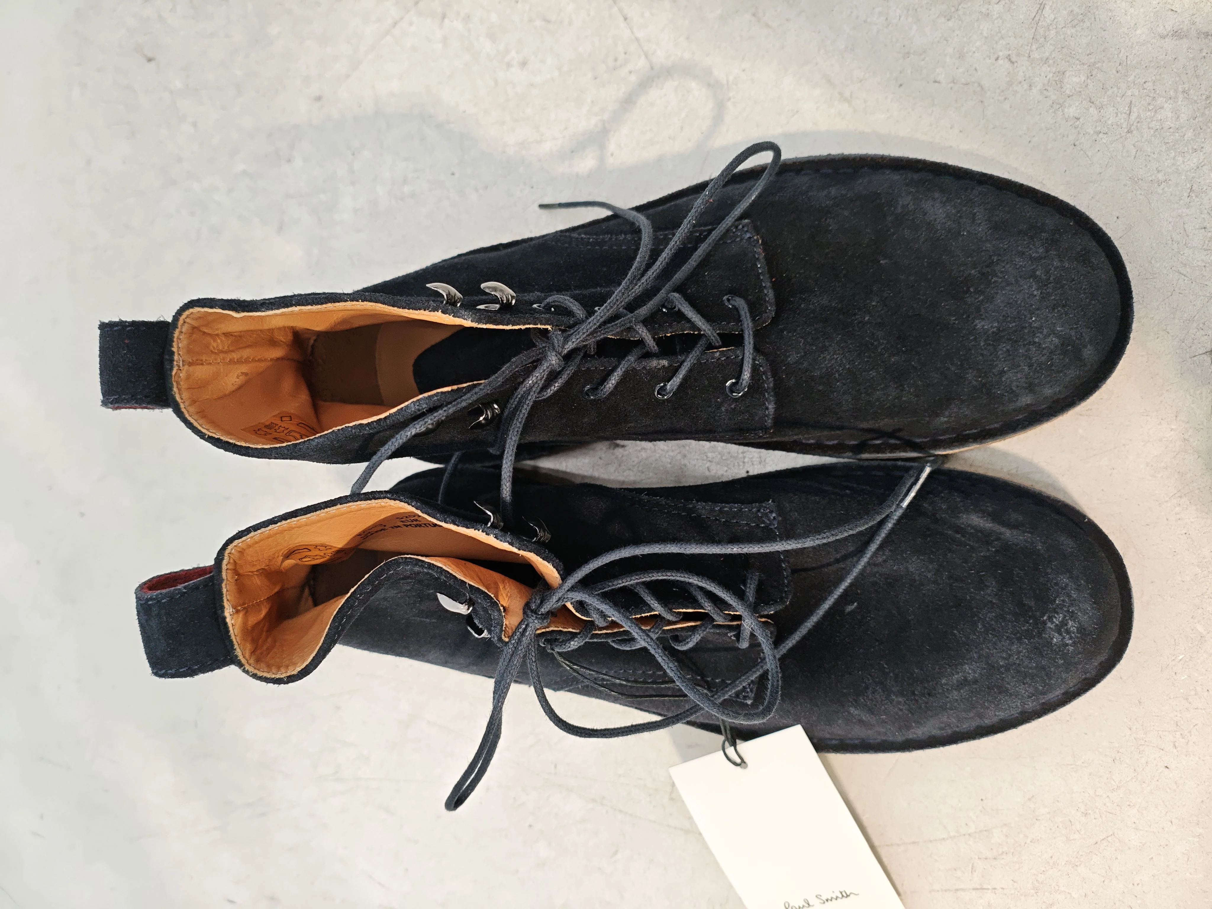 Paul Smith Men's Boots UK 7 Blue 100% Suede Combat - Image 7