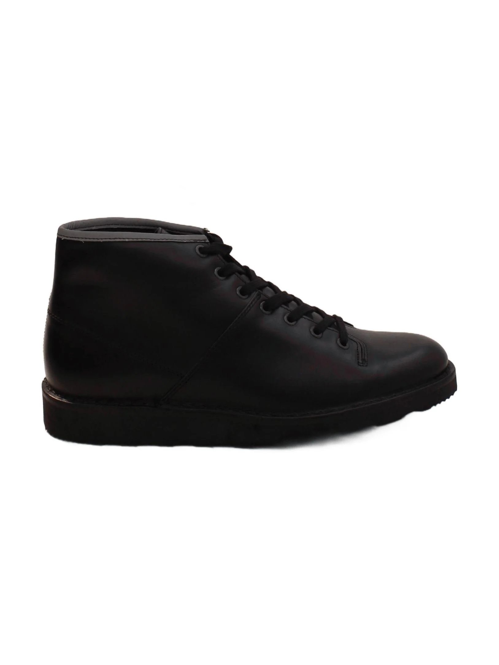 Paul Smith Men's Boots UK 9 Black 100% Leather Combat
