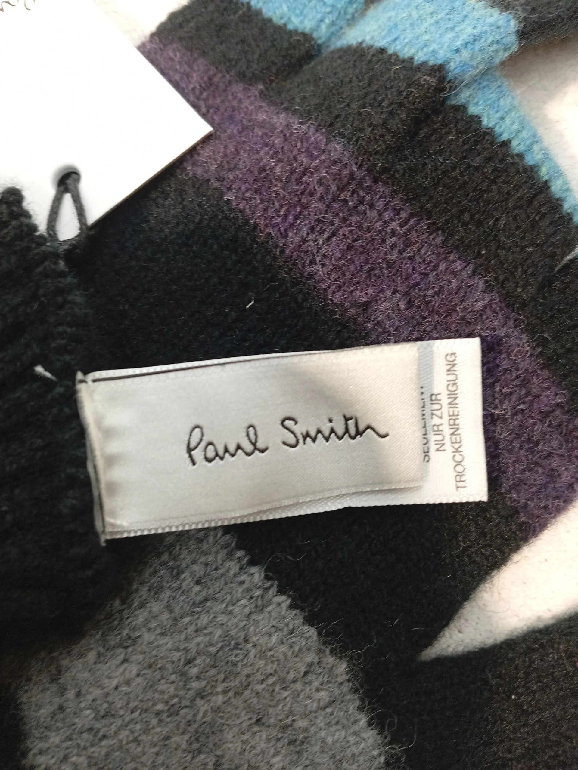 Paul Smith Men's Gloves Multi Striped 100% Wool Glove New with tags - Image 6