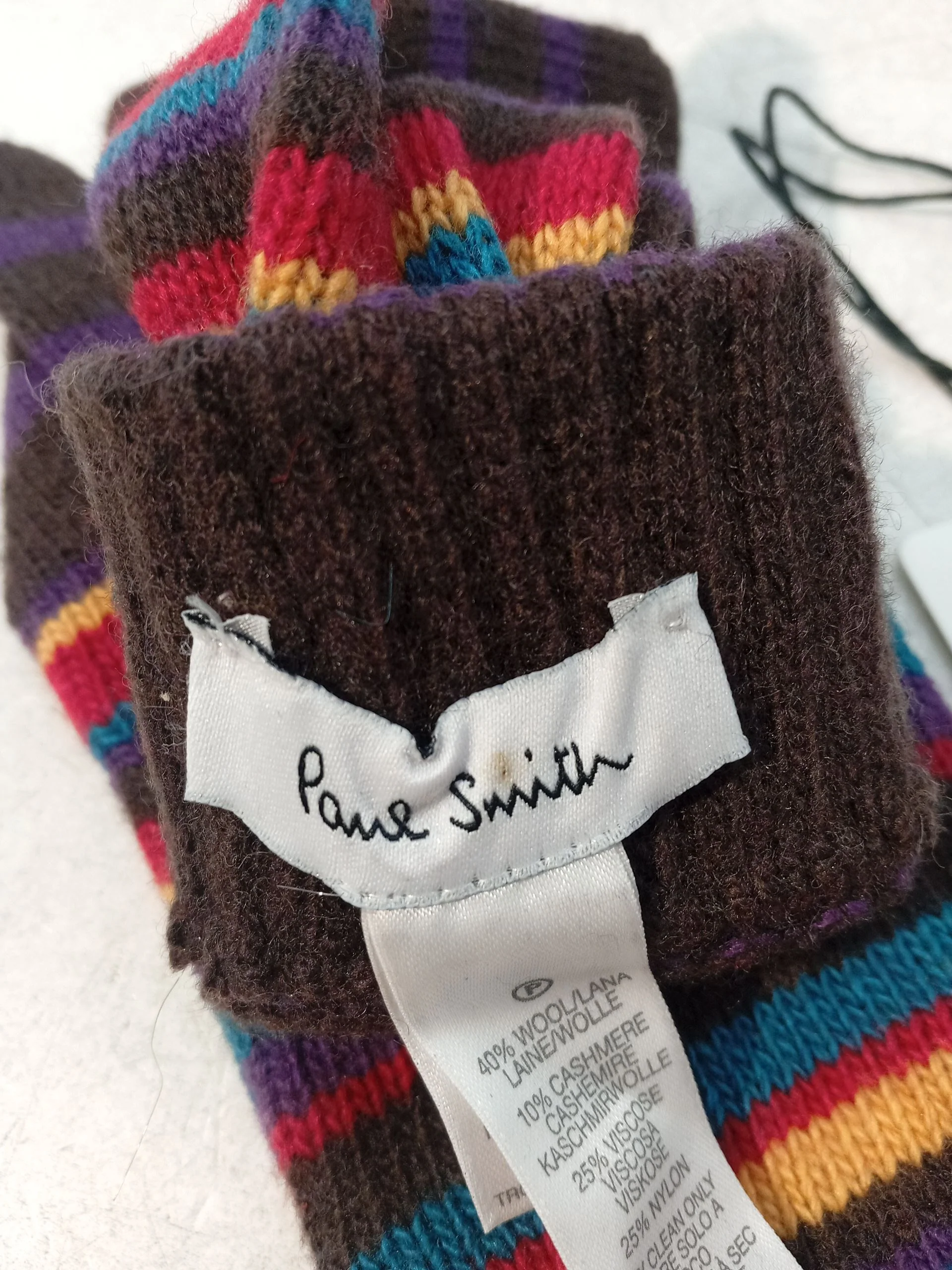 Paul Smith Men's Gloves Multi Wool New with tags - Image 7