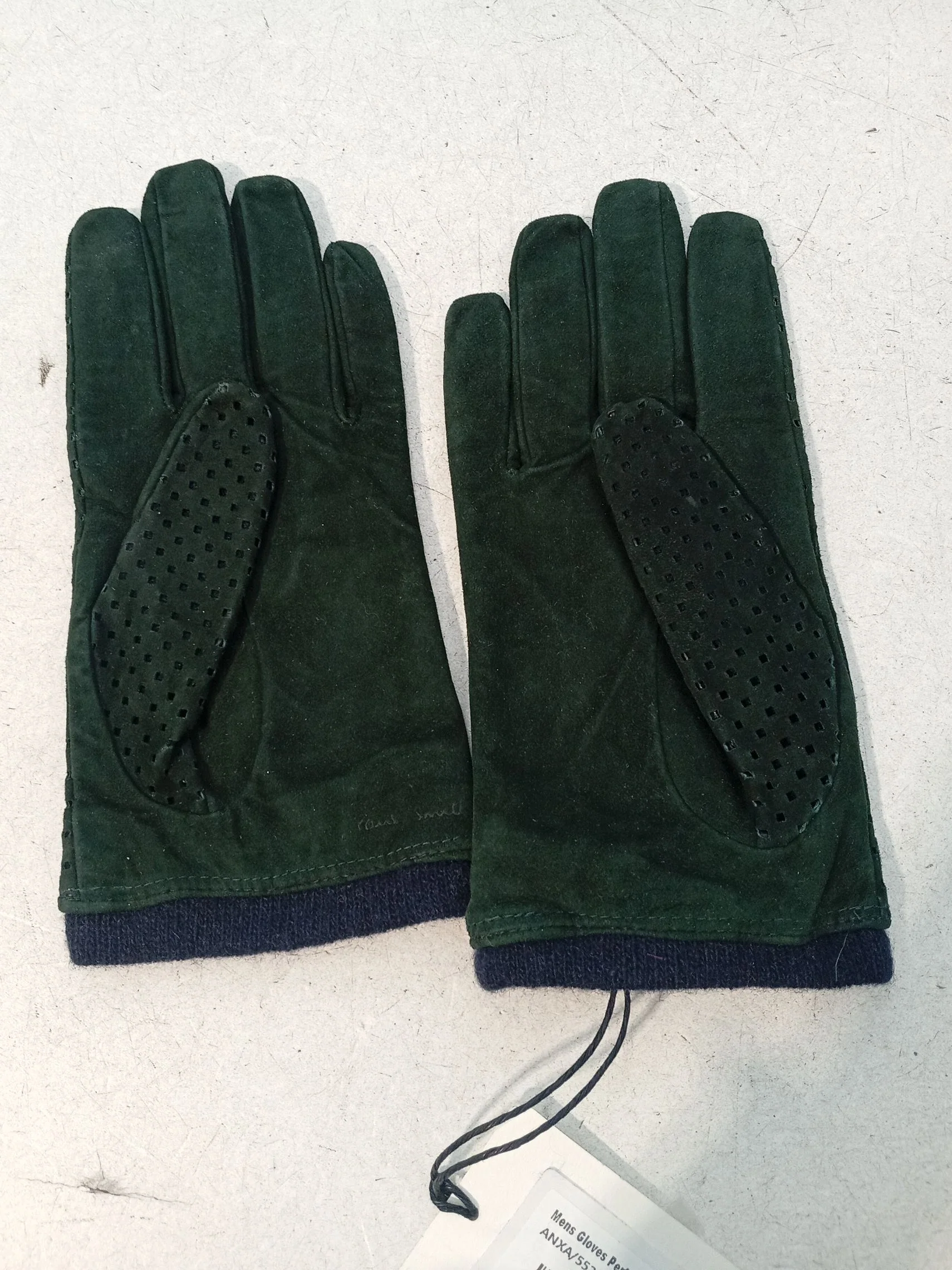 Paul Smith Men's Gloves S Green Leather with Cashmere Glove New with tags - Image 2