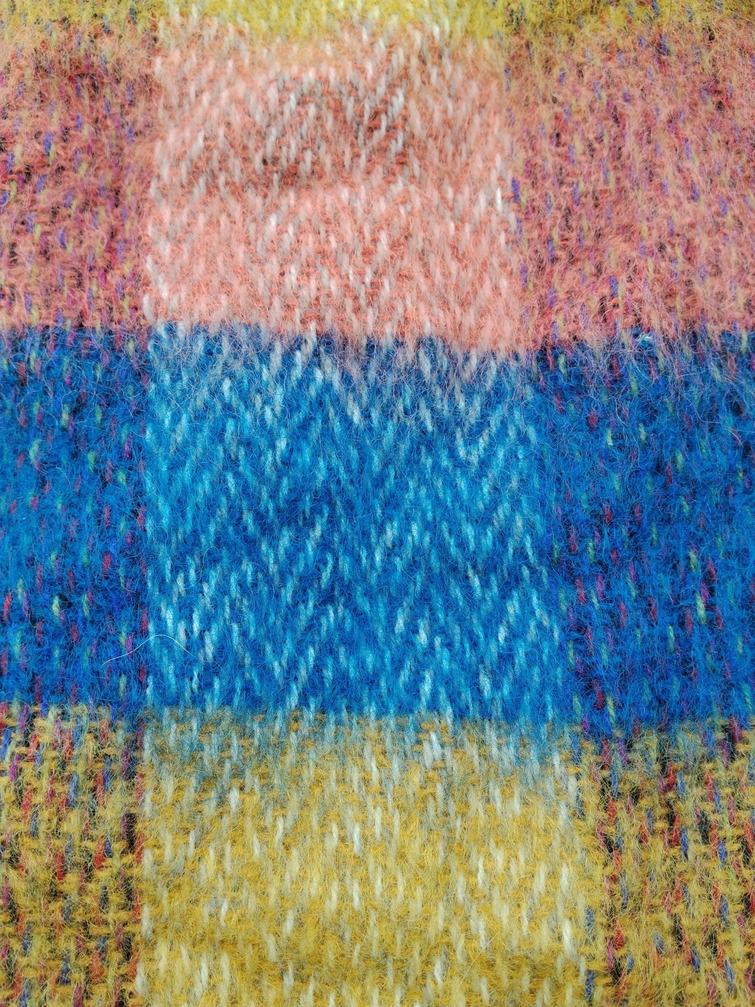 Paul Smith Men's Scarf Multi Checkered Mohair with Wool, Polyamide Scarf - Image 3
