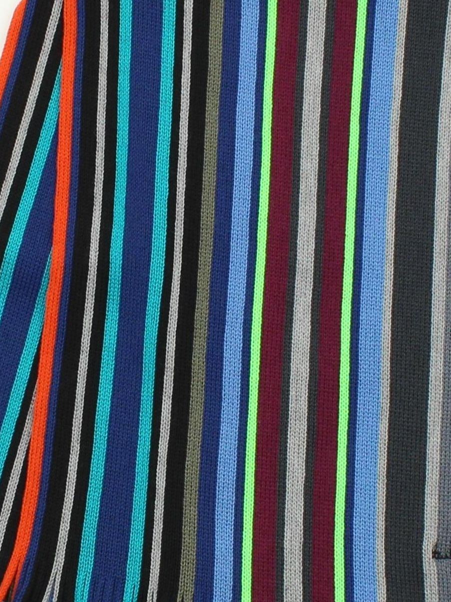 Paul Smith Men's Scarf Multi Striped 100% Wool Scarf New with tags - Image 3