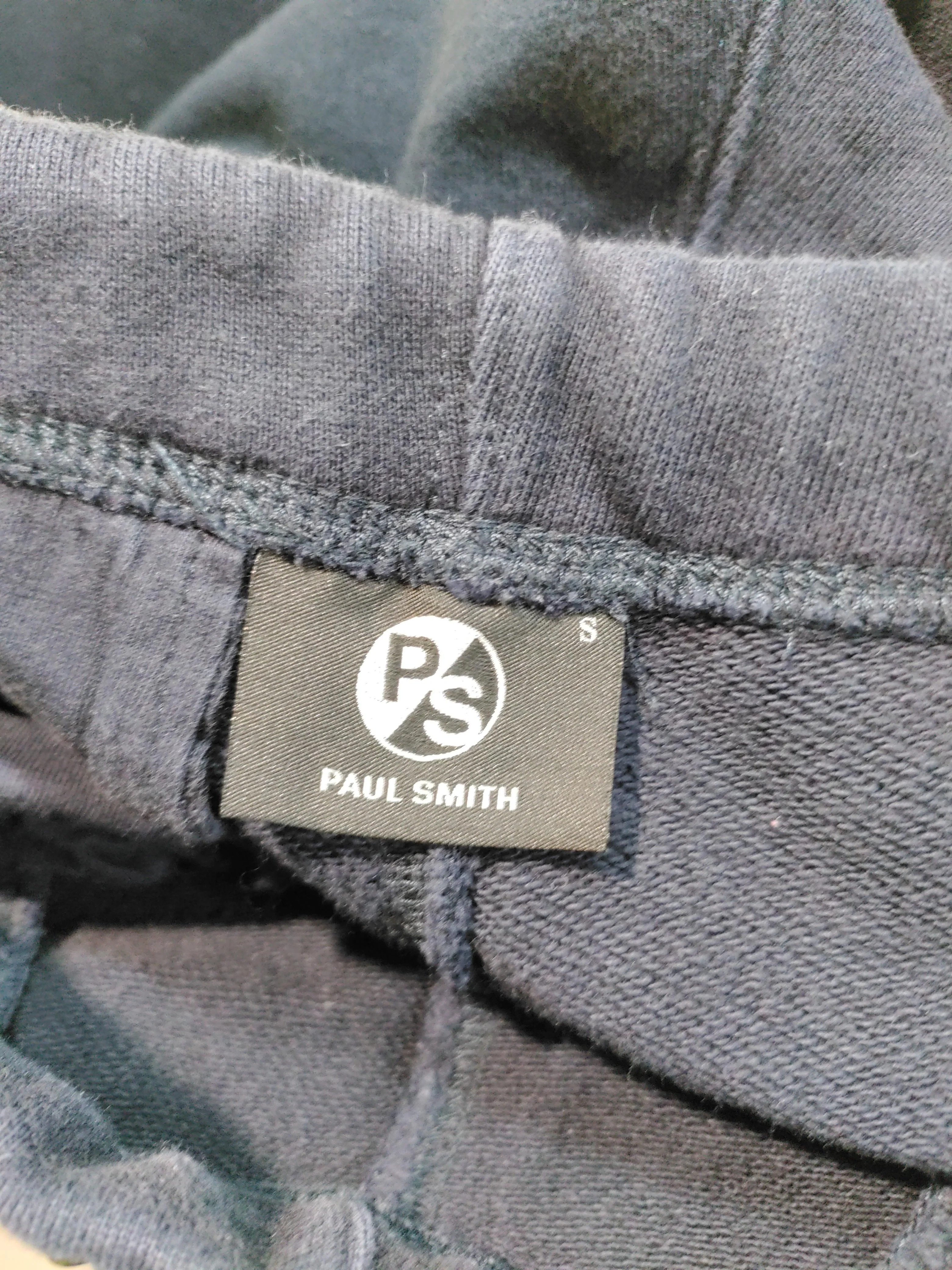 Paul Smith Men's Sports Bottoms S Blue 100% Cotton Tapered Sweatpants - Image 6
