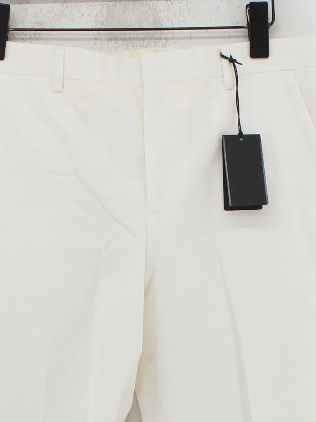 Paul Smith Men's Suit Trousers W 32 in White Cotton with Elastane Dress Pants - Image 3