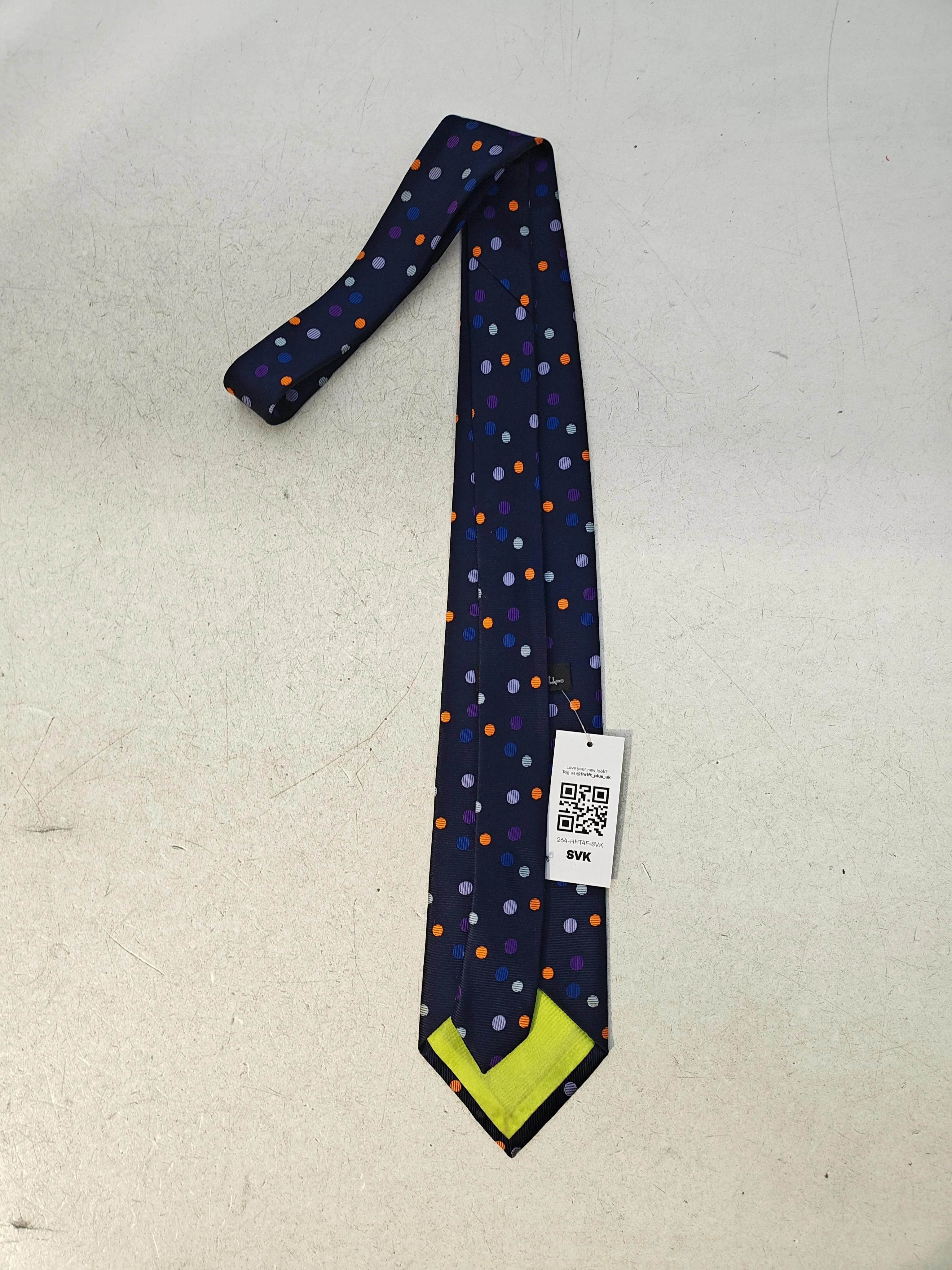 Paul Smith Men's Tie Blue Polkadot 100% Silk - Image 2