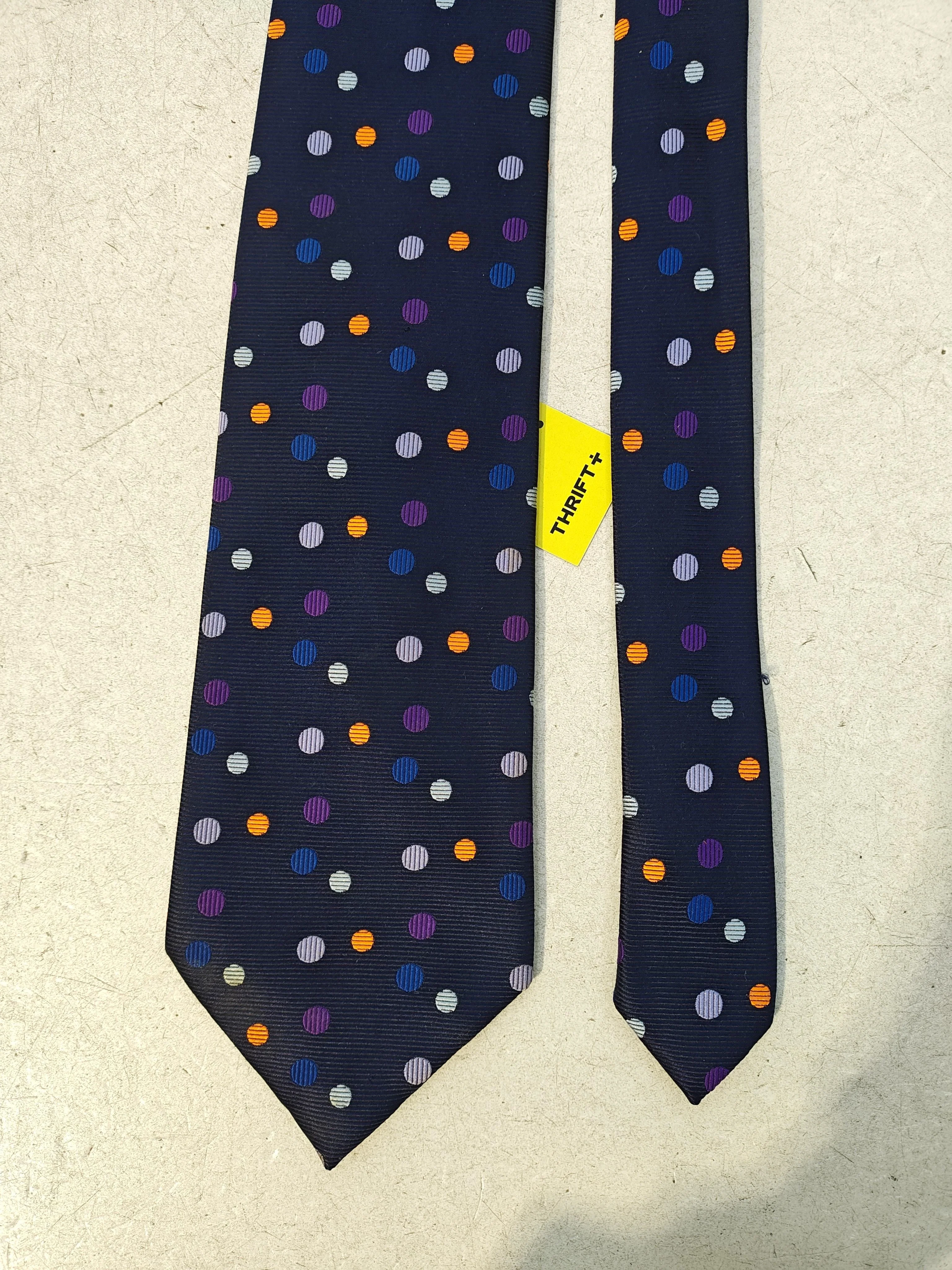 Paul Smith Men's Tie Blue Polkadot 100% Silk - Image 3