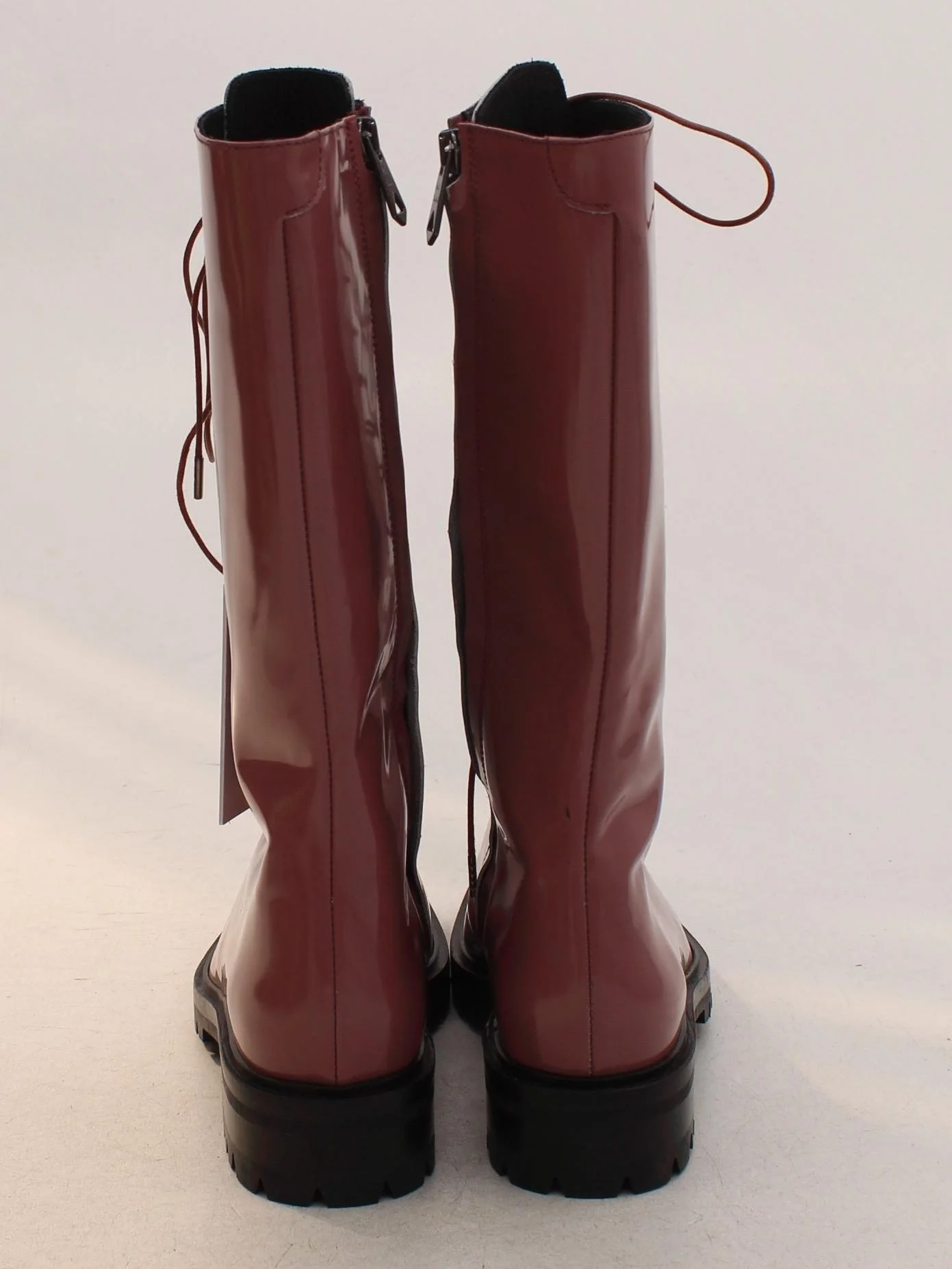 Paul Smith Women's Boots UK 4 Pink 100% Faux Leather Combat - Image 3