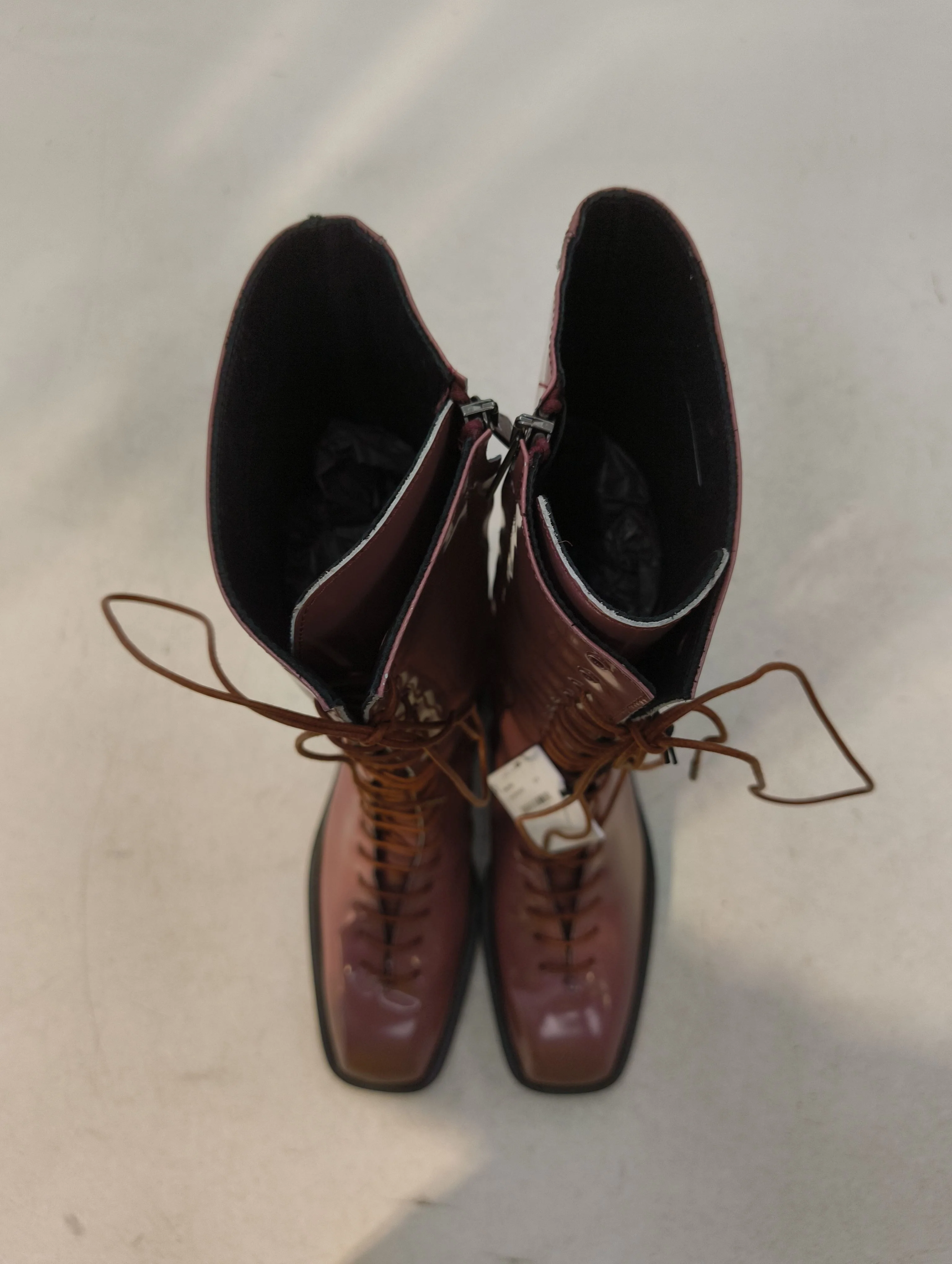Paul Smith Women's Boots UK 4 Pink 100% Faux Leather Combat - Image 7