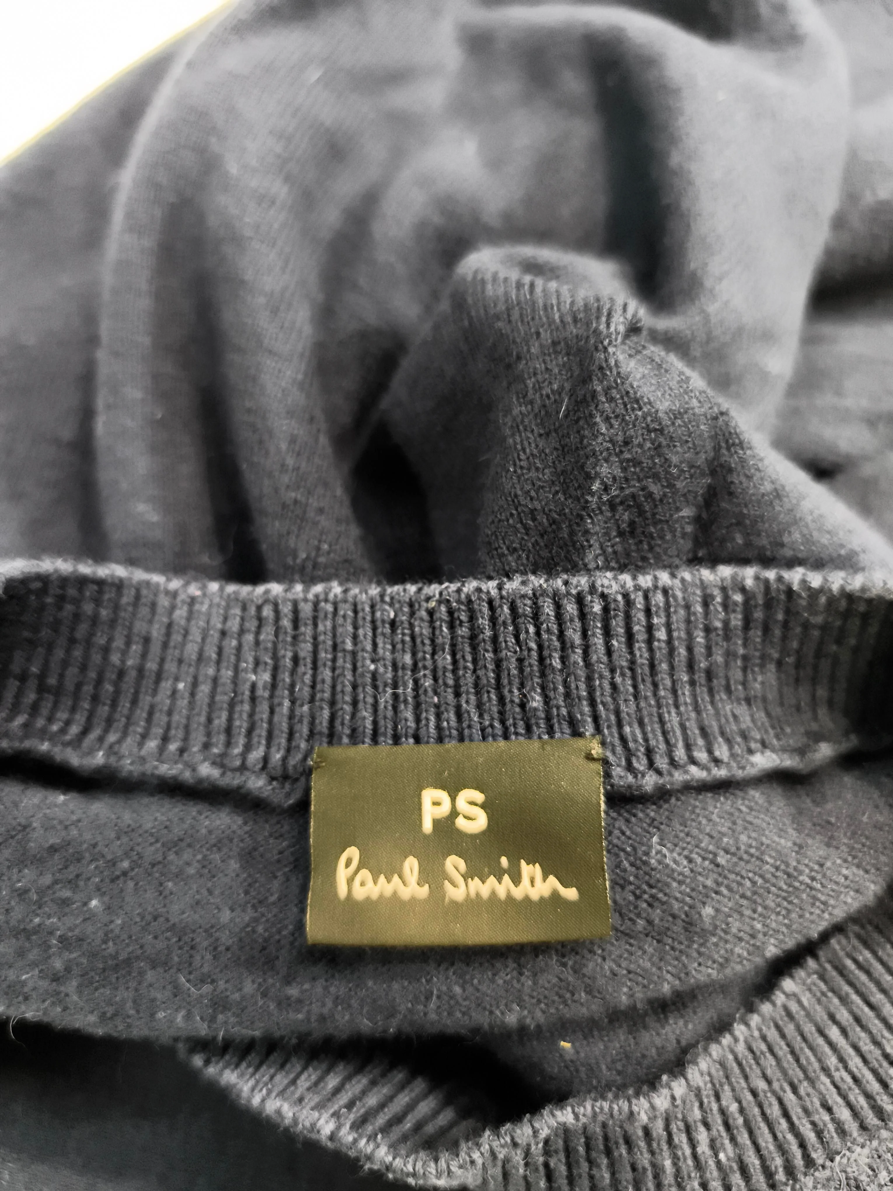 Paul Smith Women's Jumper S Blue Graphic Cotton with Wool Crew Neck Pullover - Image 7