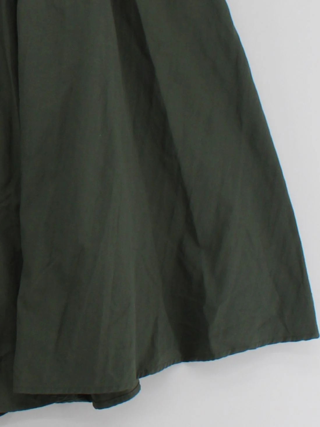 Peachy Den Women's Midi Skirt S Green 100% Nylon Midi A-Line - Image 4