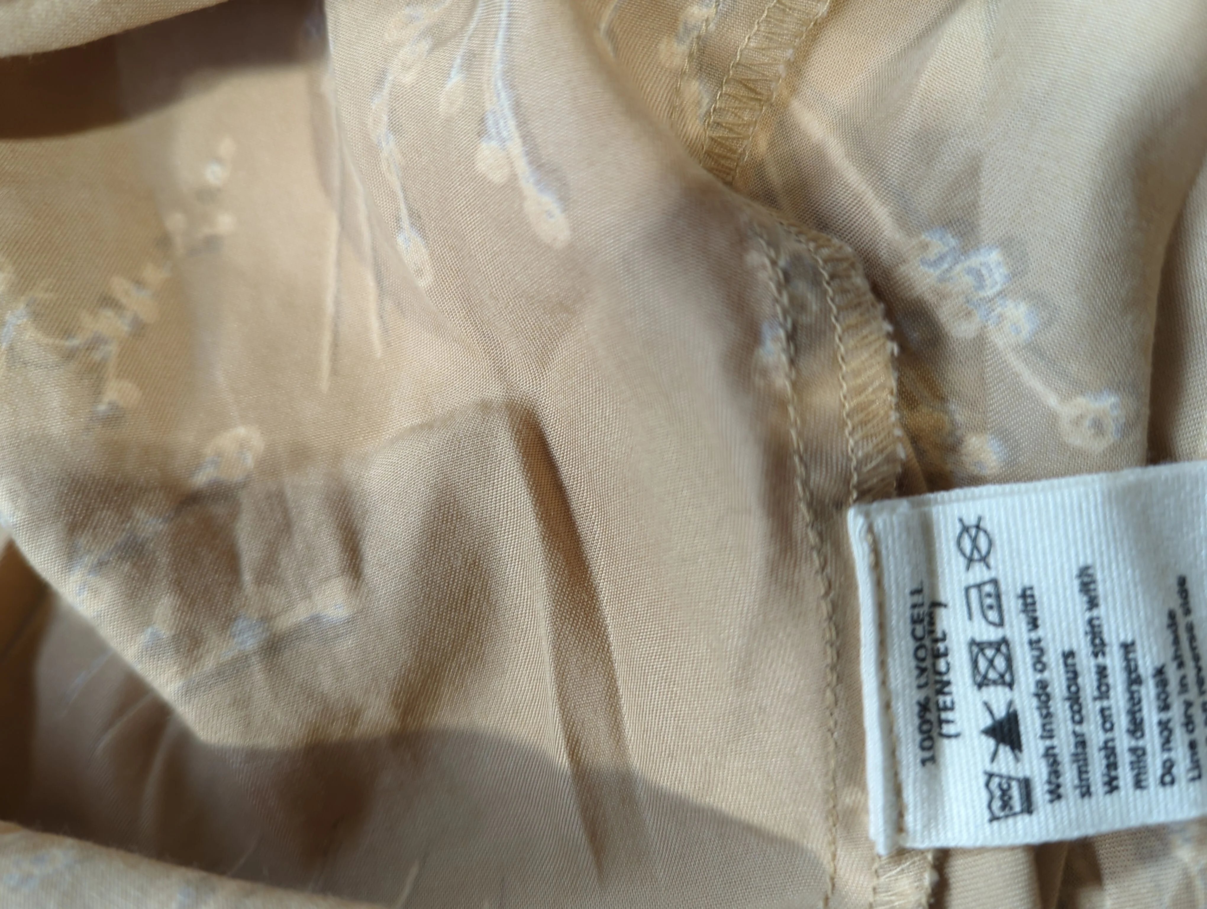 People Tree Wrap Midi Dress UK14 in Tan - Image 7