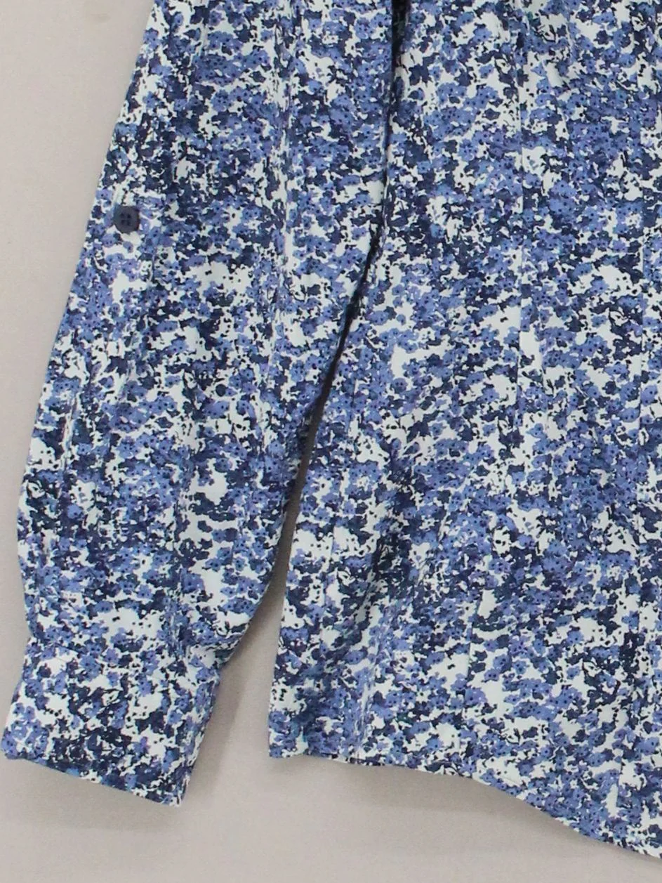 Pepperberry Women's Shirt UK 12 Blue Cotton with Elastane Basic - Image 4