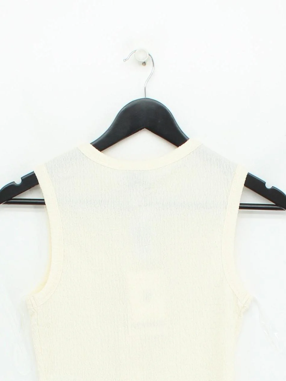 Peppermayo Women's Top XS Cream Polyester with Spandex Basic - Image 2