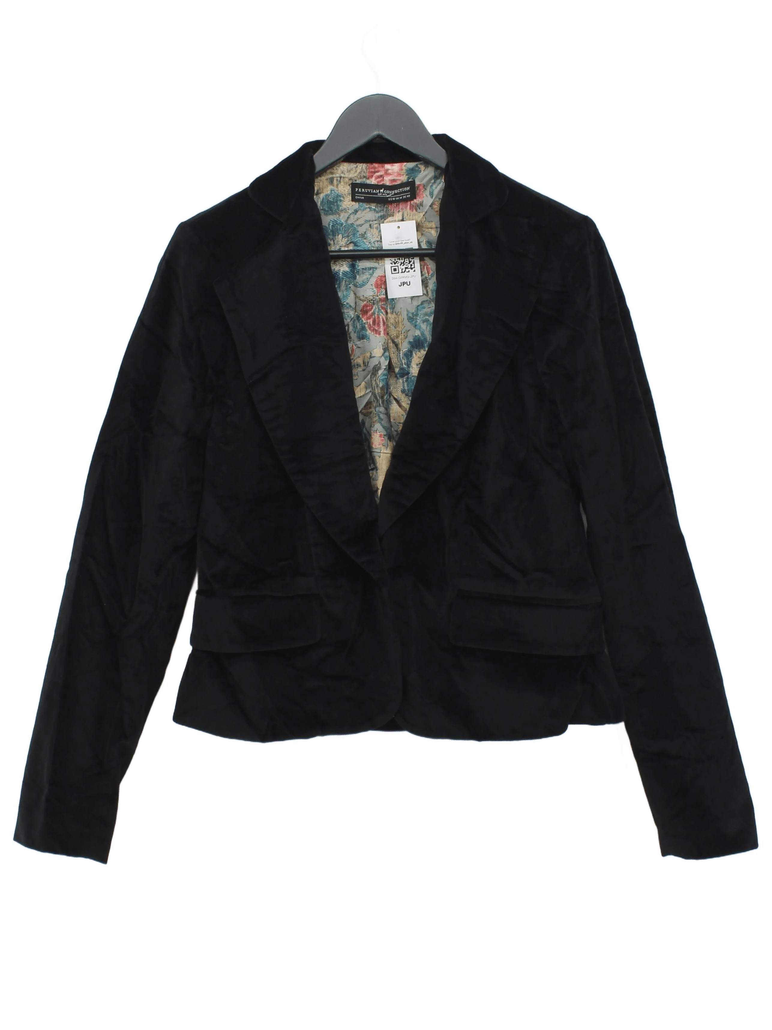 Peruvian Connection Overcoat jacket black