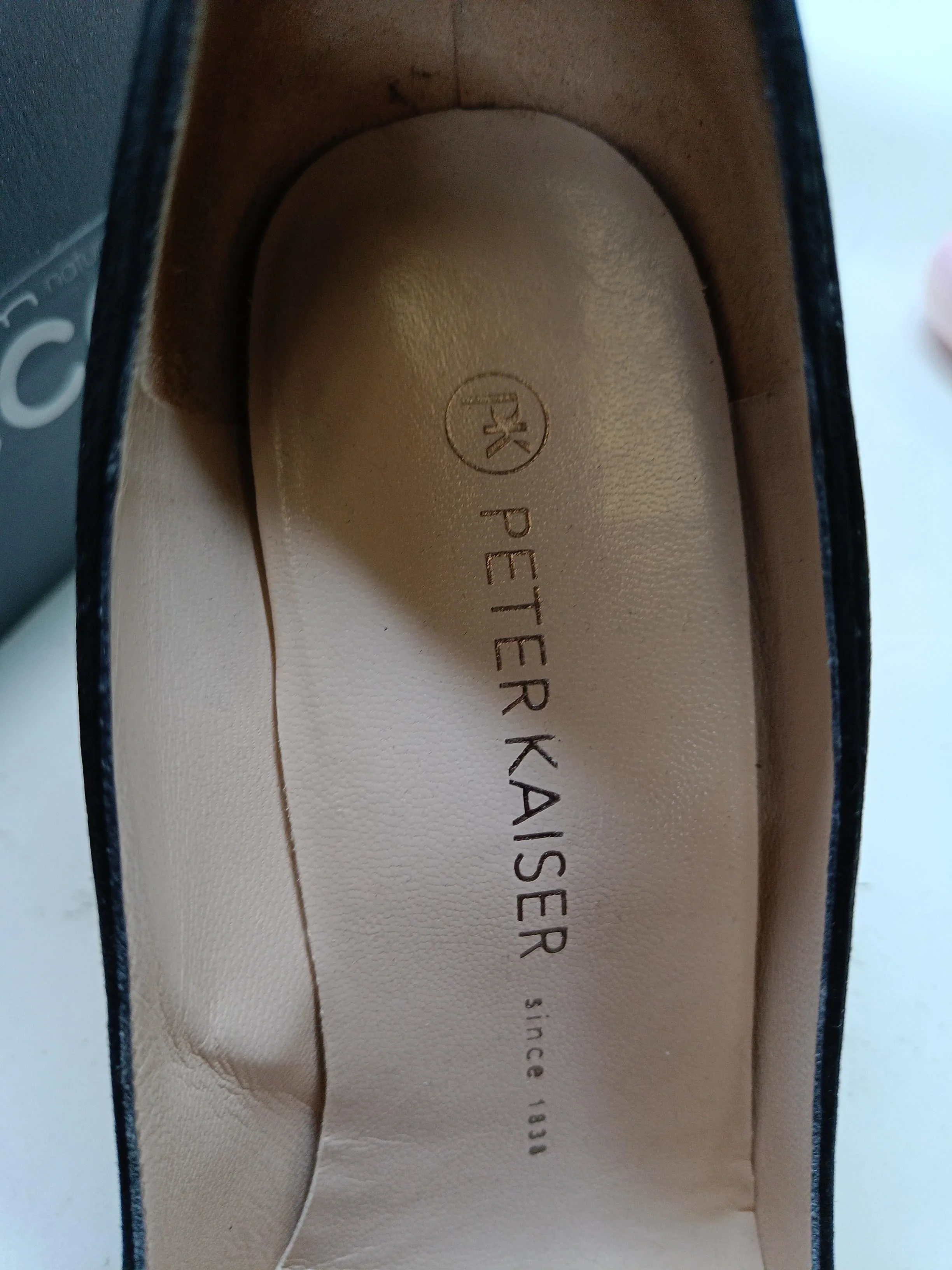 PETER KAISER Women's Heels UK 6 Black 100% Suede Court - Image 9