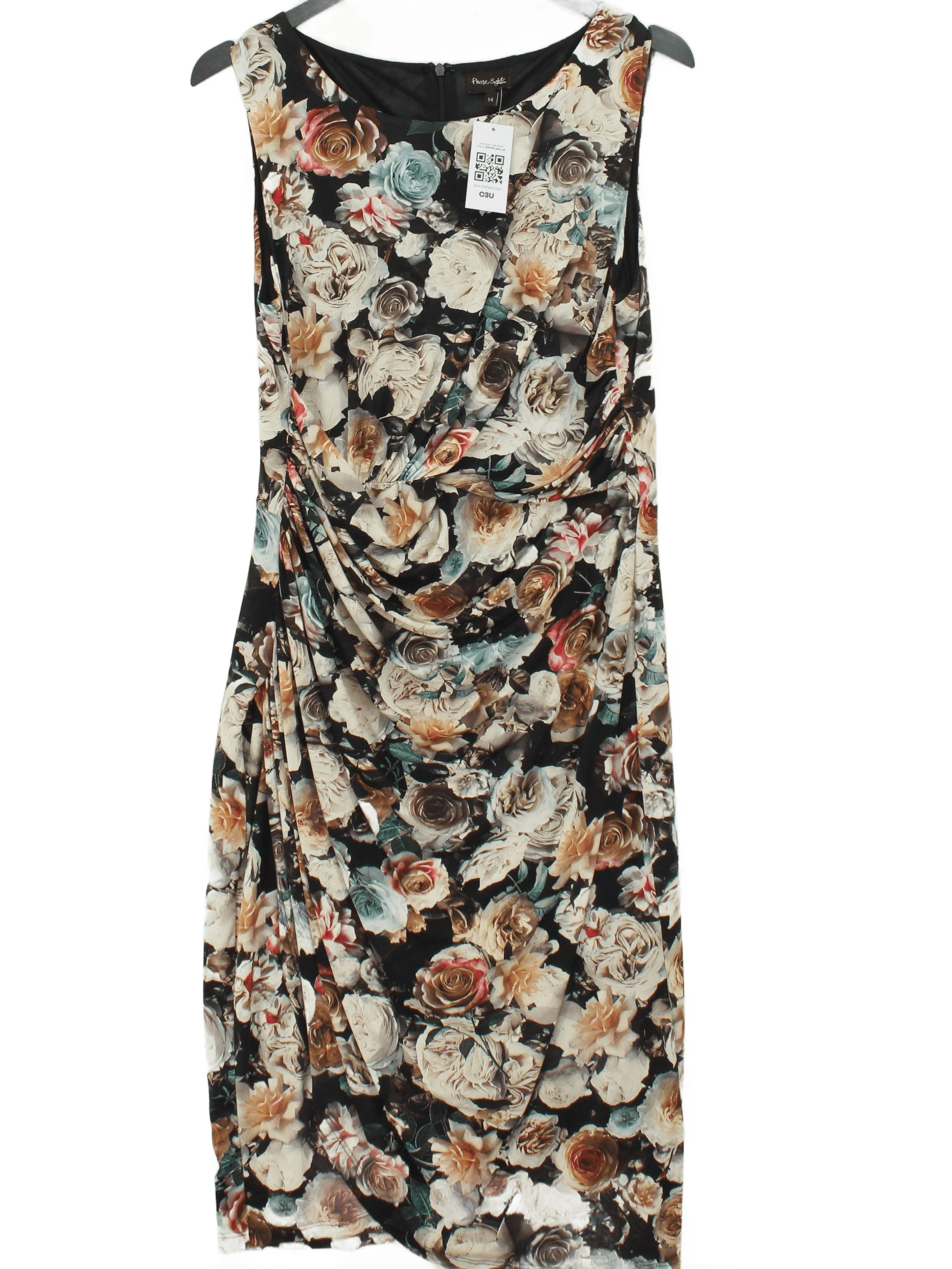 Phase Eight Bodycon Midi Dress UK14 in Multi