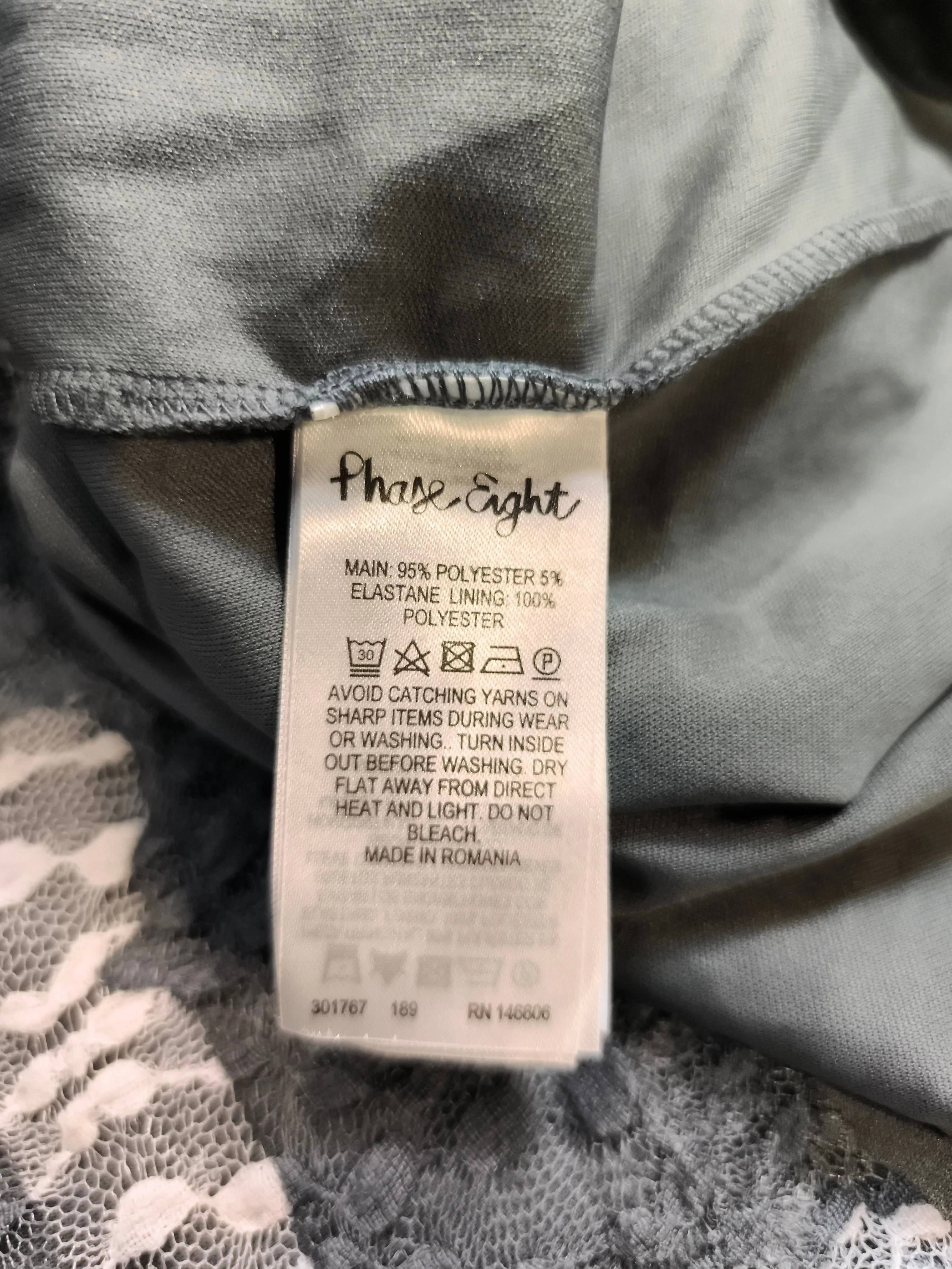 Phase Eight T-Shirt Mini Dress UK16 in Grey - Image 6