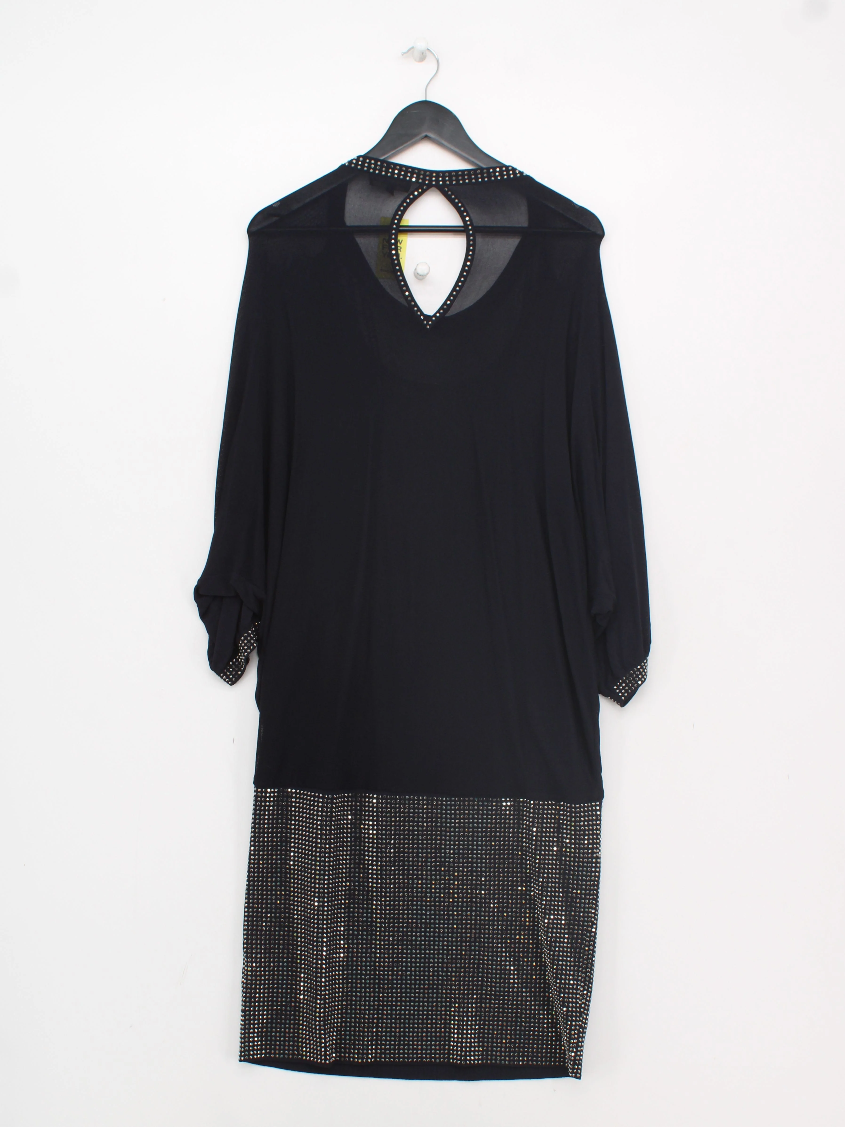 Phase Eight T-Shirt Mini Dress XL in Black - Image 2