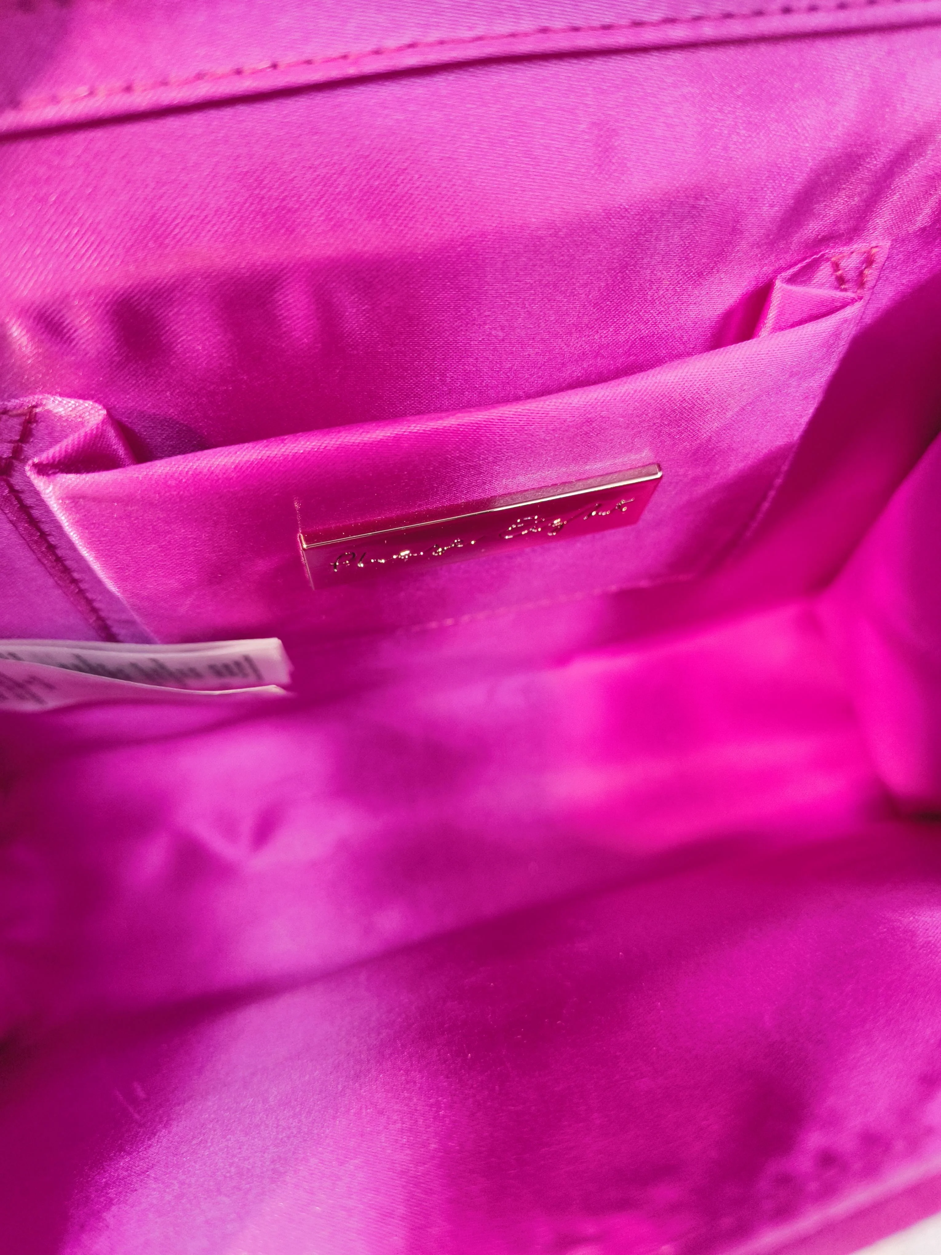 Phase Eight Women's Bag Pink 100% Suede Clutch - Image 4