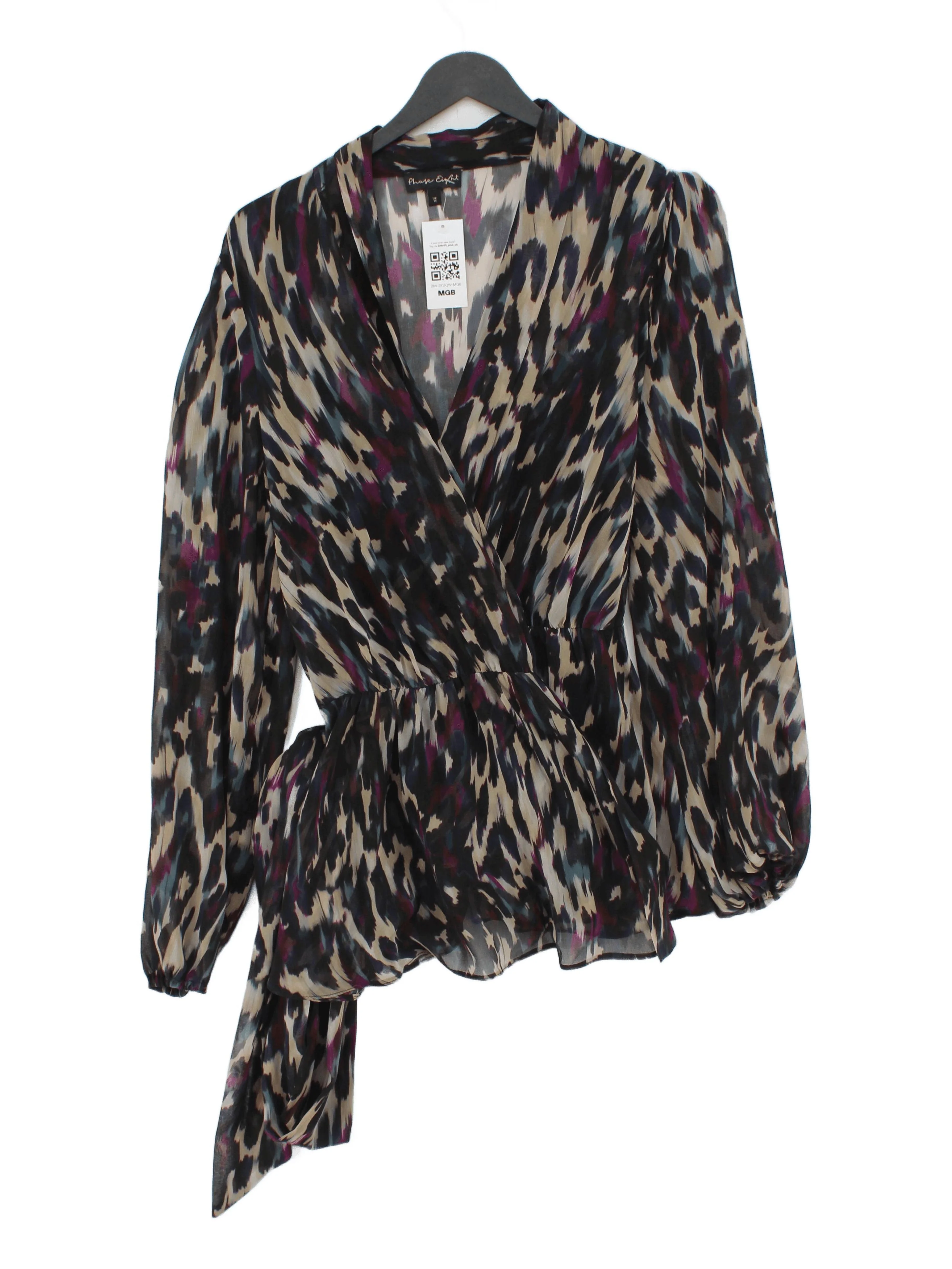 Phase Eight Women's Blouse UK 16 Multi 100% Polyester Basic
