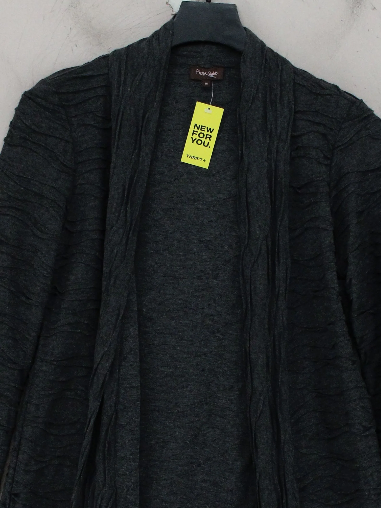 Phase Eight Women's Cardigan UK 10 Grey Polyester with Viscose V-Neck Cardigan - Image 3