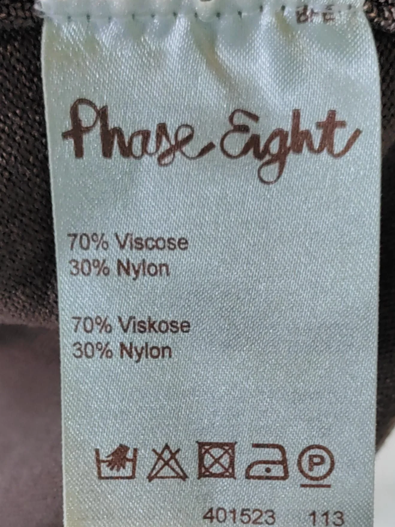 Phase Eight Women's Cardigan UK 14 Brown Viscose with Nylon V-Neck Cardigan - Image 7