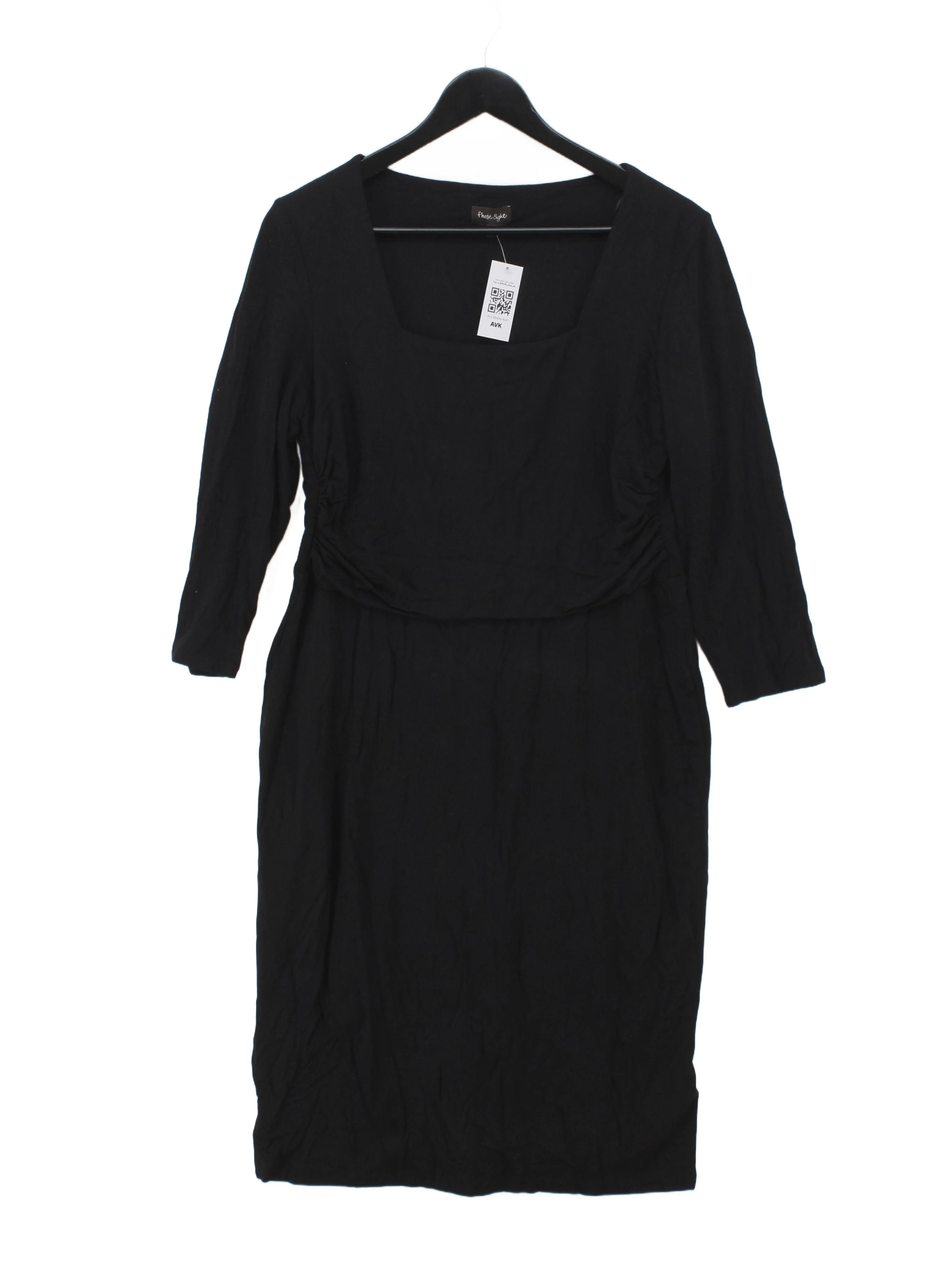 Phase Eight Women's Maternity Dress UK 16 Black Viscose with Elastane A-Line
