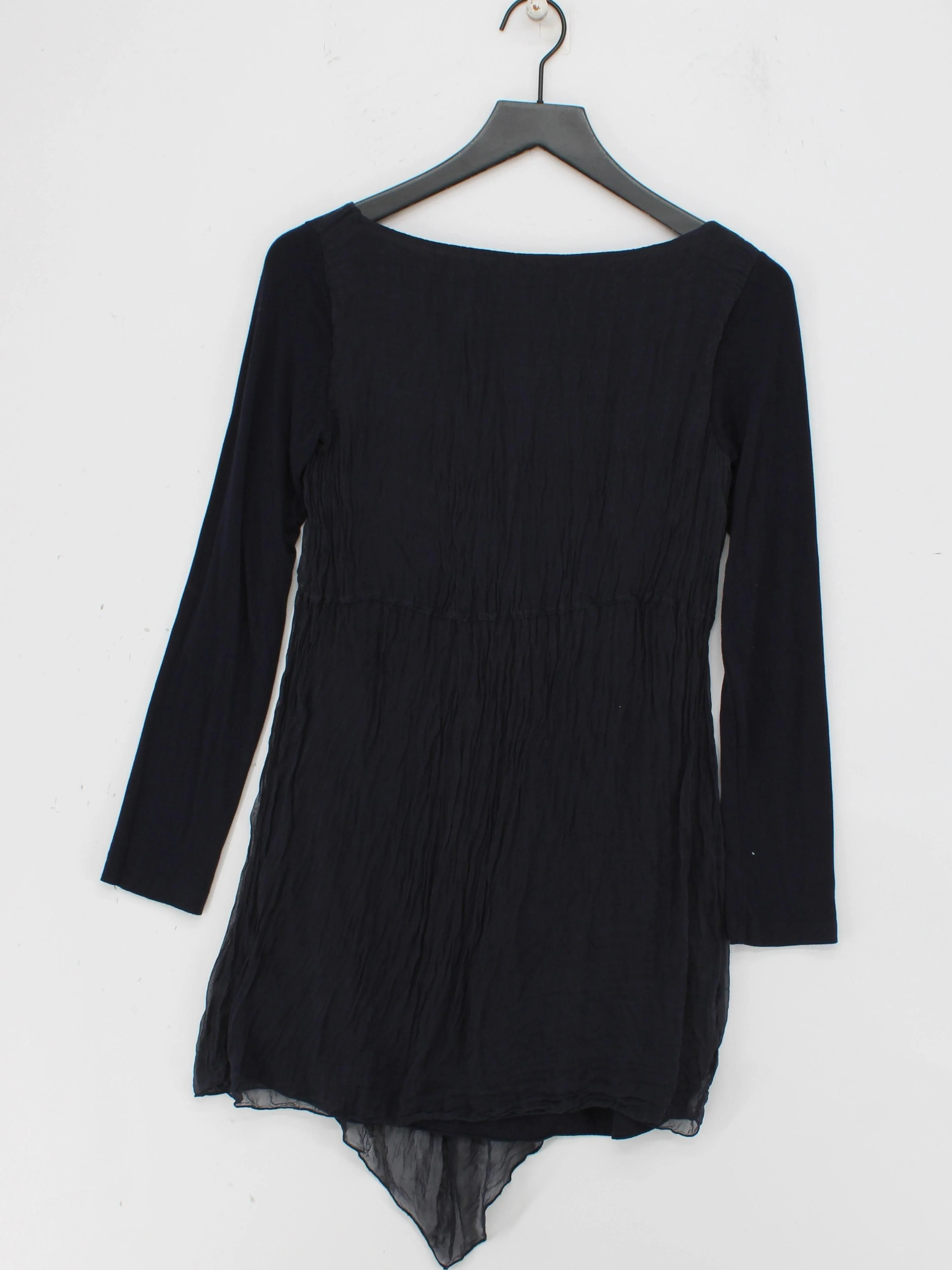 Phase Eight Women's Top M Black Silk with Viscose, Elastane Tunic - Image 2